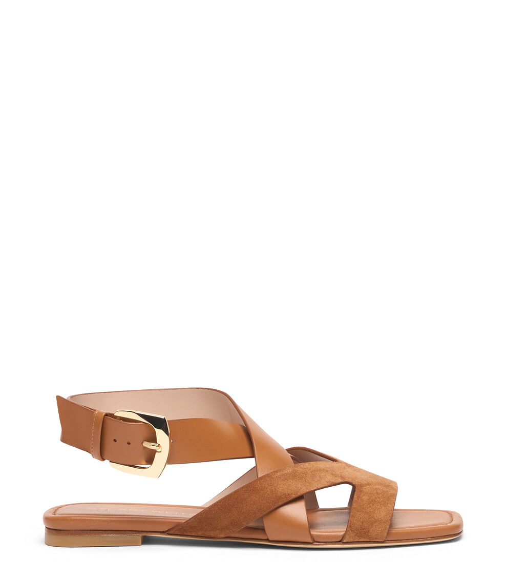 Stuart Weitzman SAI SANDAL MACCHIATO/DOE SN598ZZXYYZ