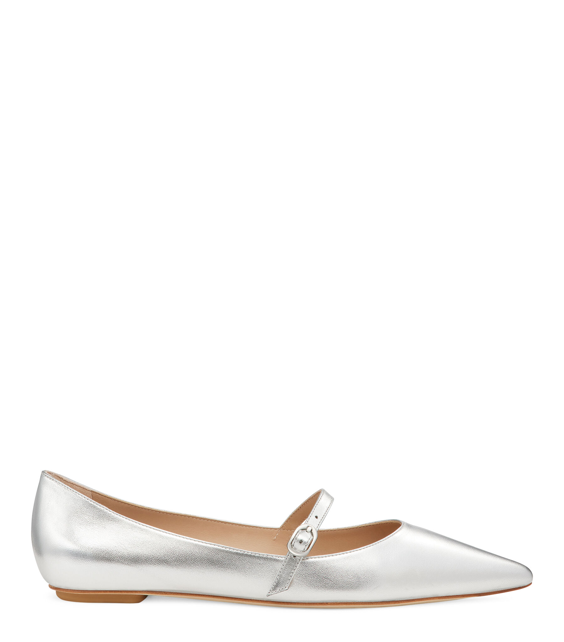 Silver flat loafers store