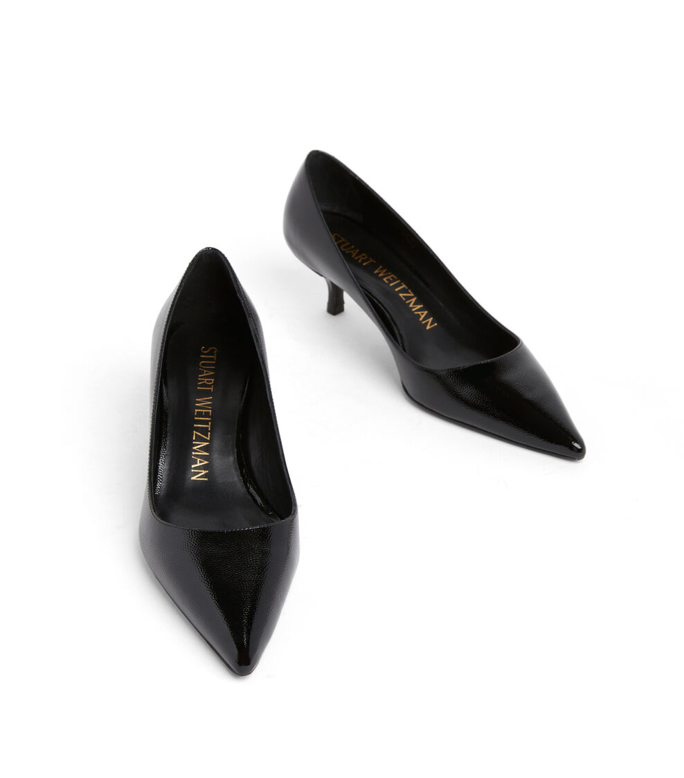 Stuart Weitzman STUART KITTEN PUMP BLACK SF441CATBLK