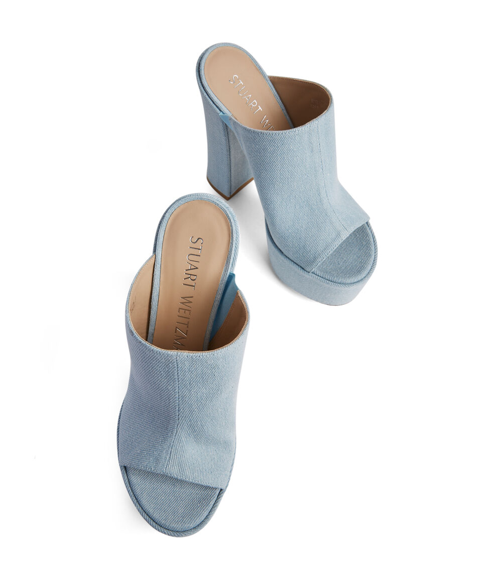 Stuart Weitzman SKYHIGH 145 PLATFORM SLIDE LIGHT SE153VDMVL5