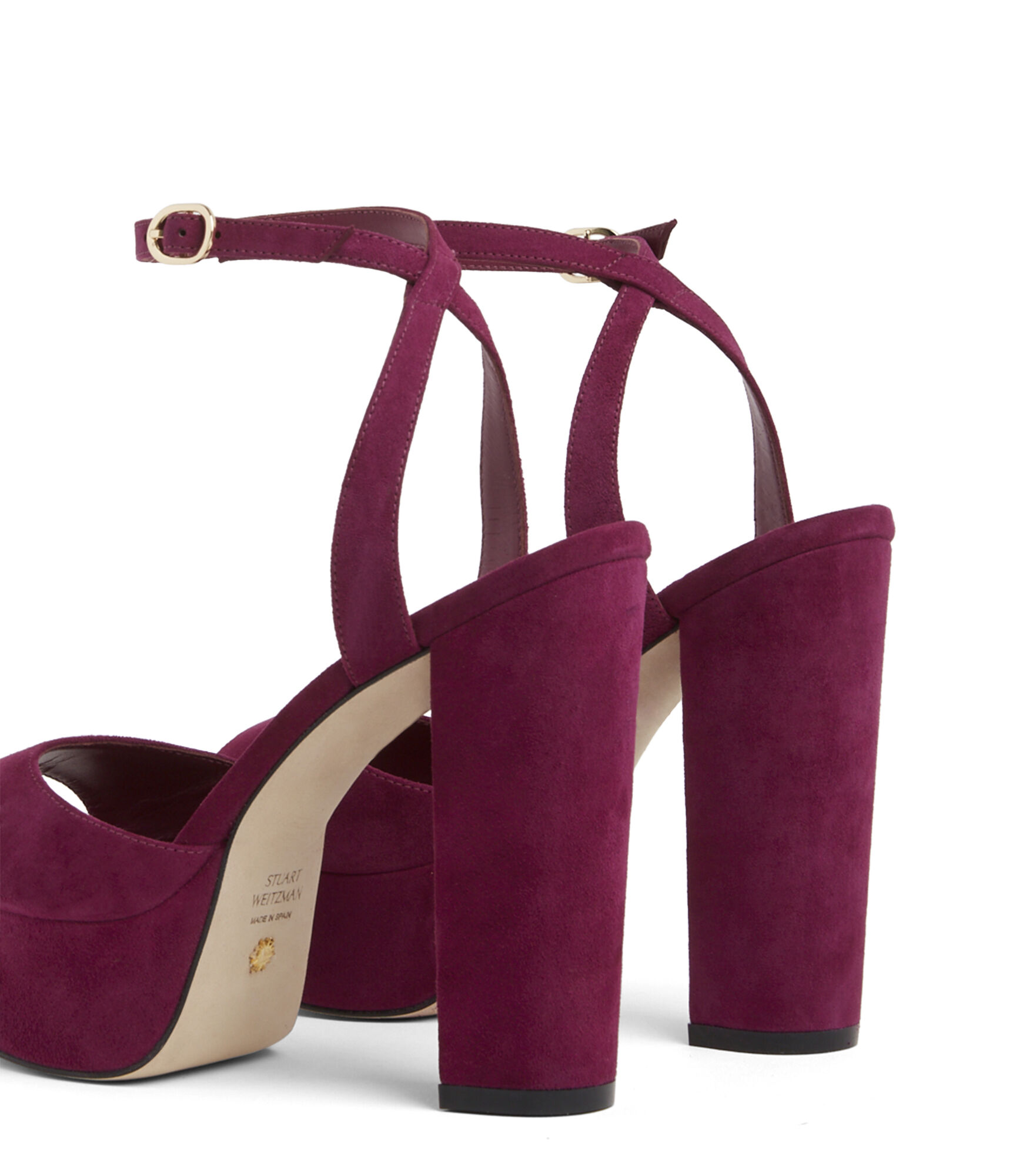 RYDER II PLATFORM SANDAL in PLUM for Women Stuart Weitzman