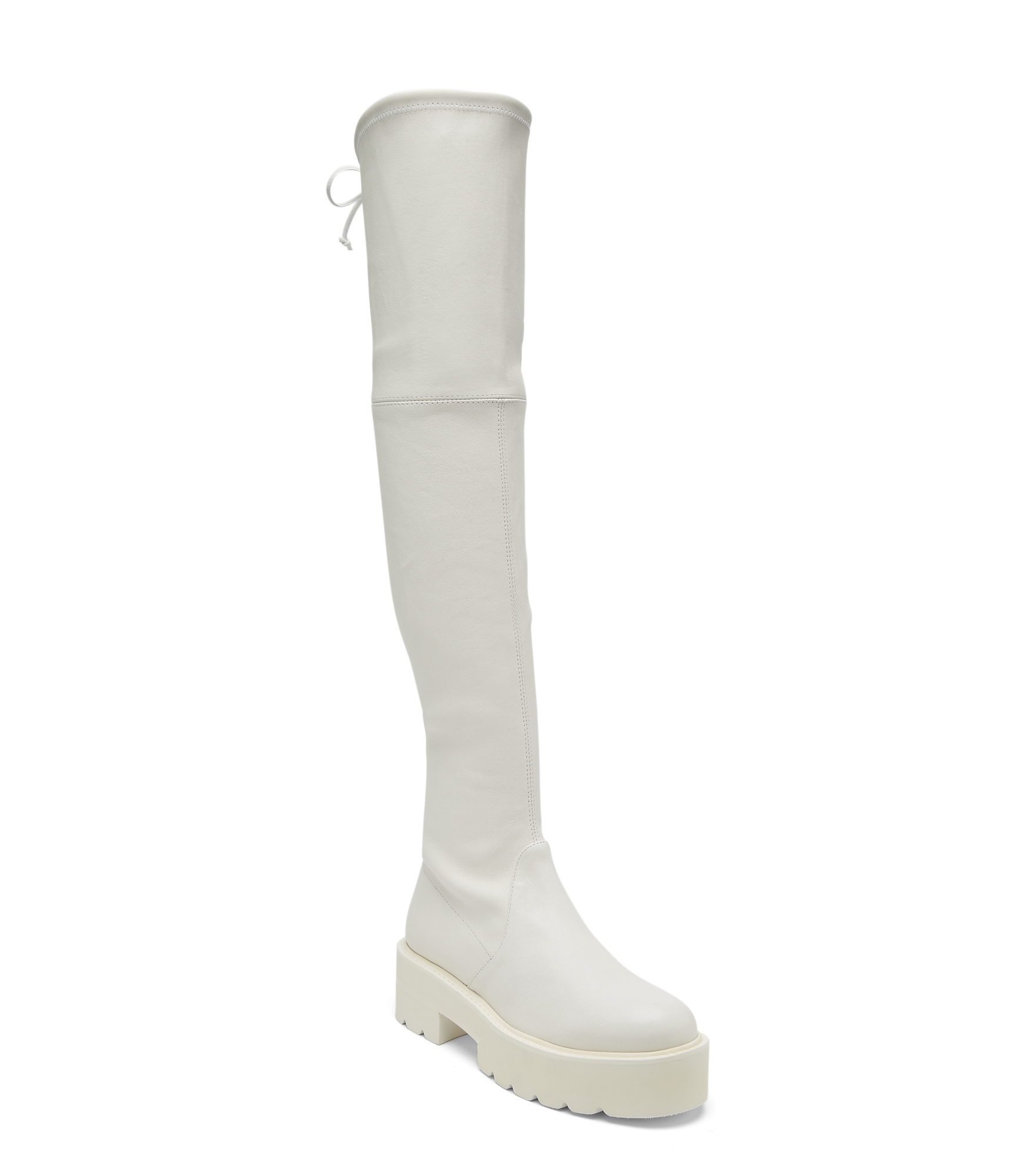  Stuart Weitzman Lowland Ultralift Over-the-knee Boot - Frau  Weiss 37 