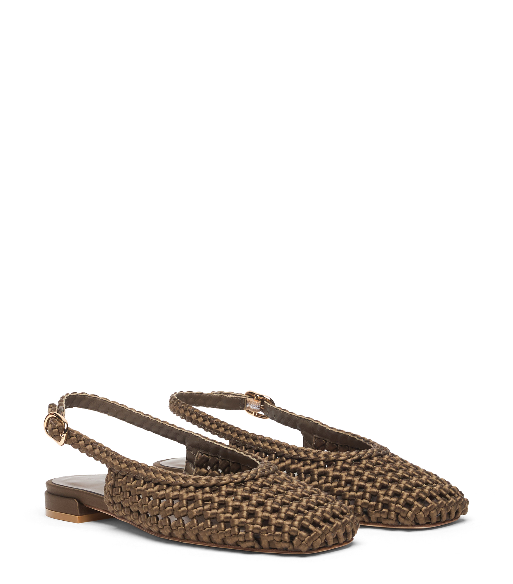  Stuart Weitzman Marina Slingback - Mujer Slingback Golden Olive 38.5 