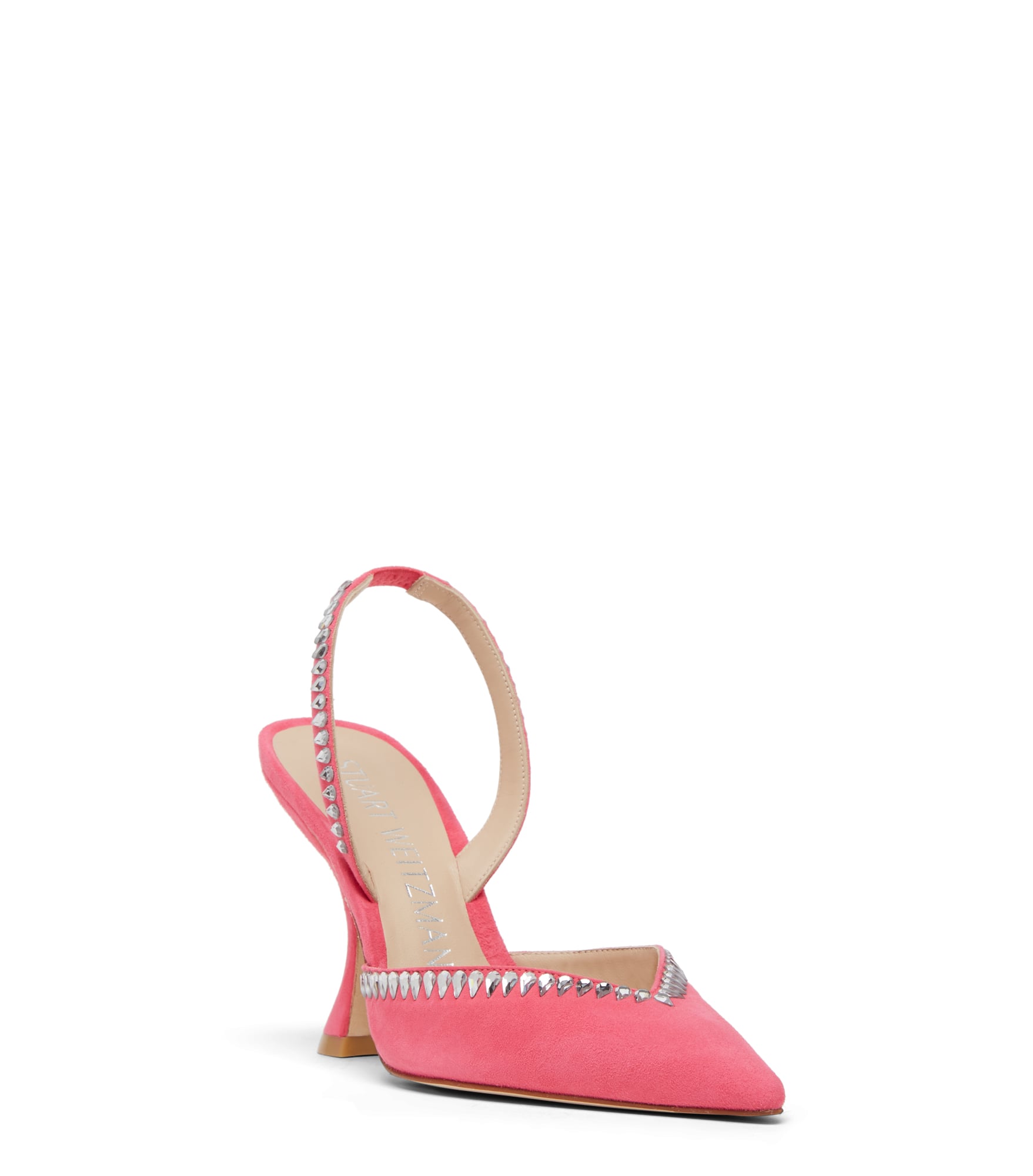  Stuart Weitzman Gemcut Xcurve 100 Slingback Pump - Woman  Hot Pink 37 