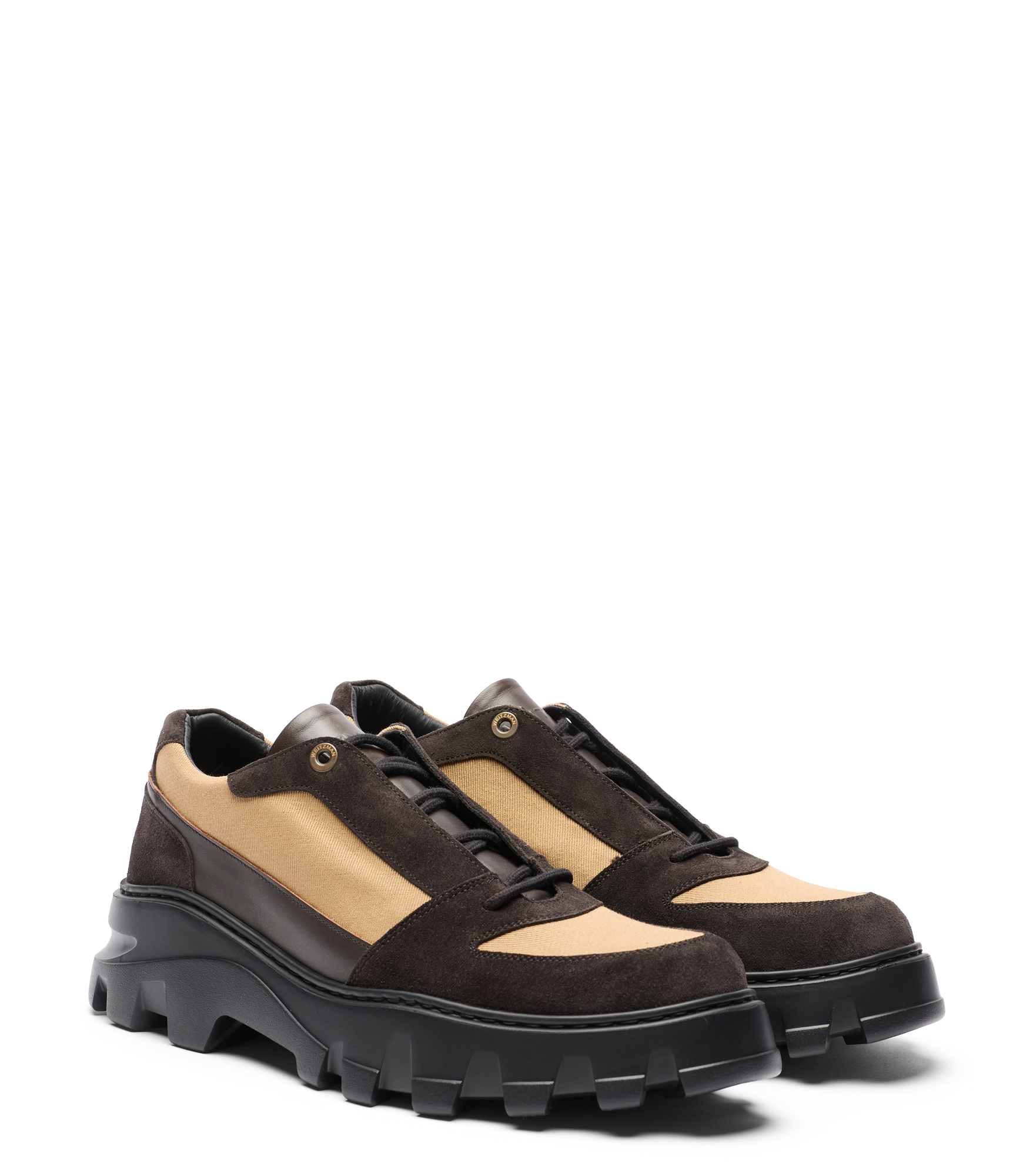  Stuart Weitzman Cedar - Mann Schnürschuhe Ebony/dark Brown/khaki 43 