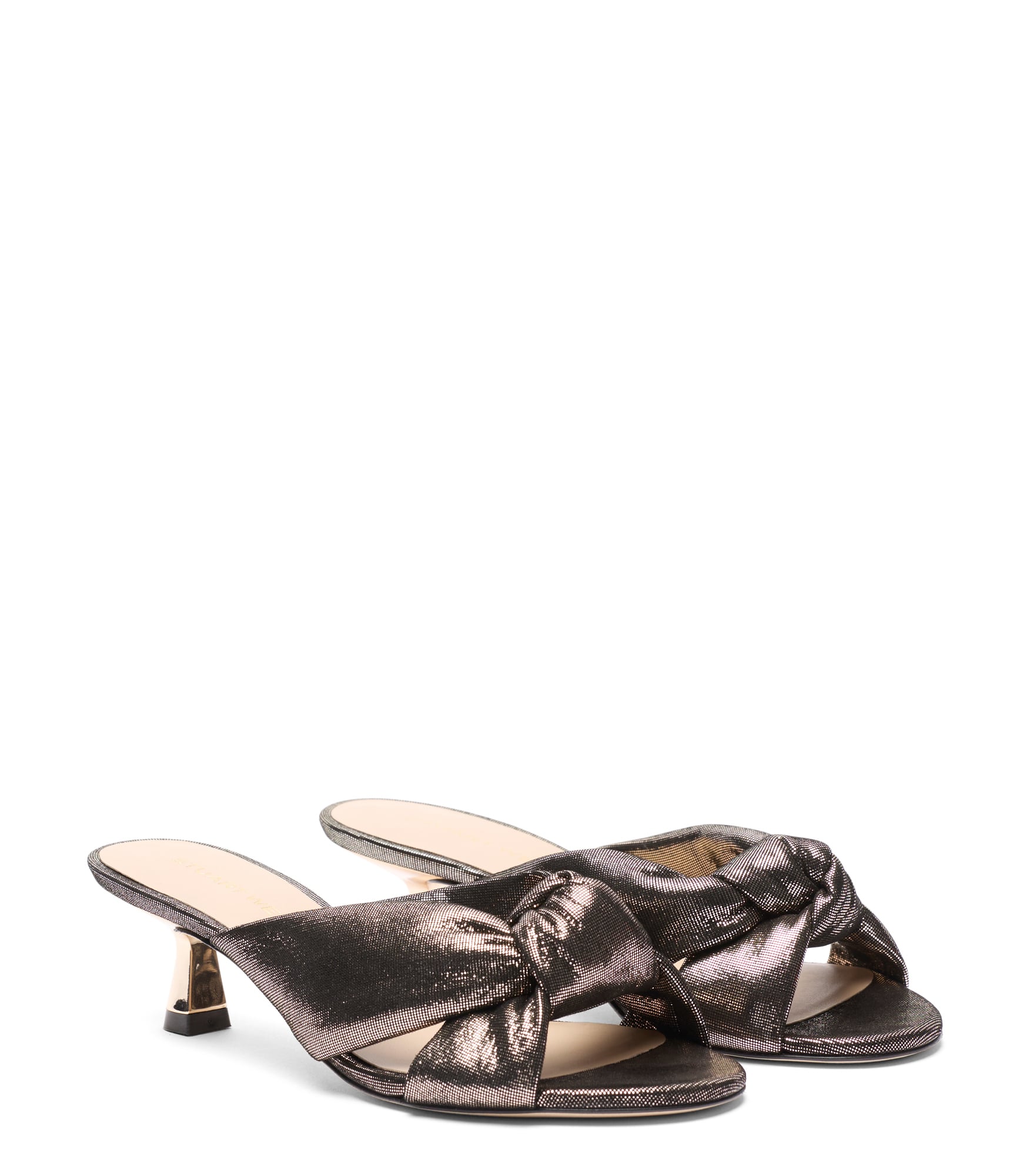  Stuart Weitzman Soplaya Slide 50 - Frau Sandalen Platino 40 