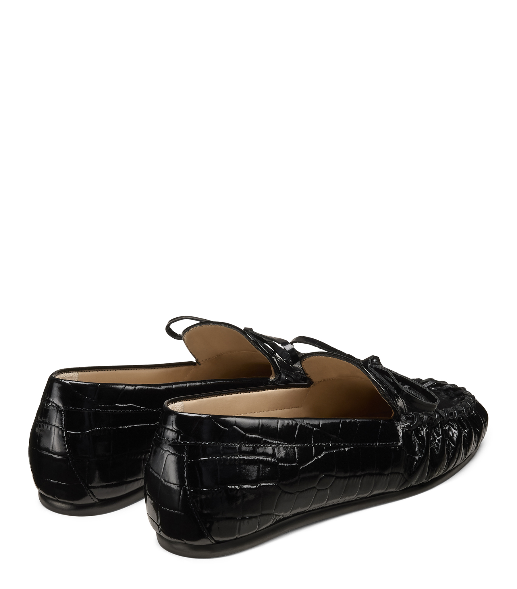  Stuart Weitzman Britt Bow Loafer - Frau Loafer Und Flache Schuhe Black 38 