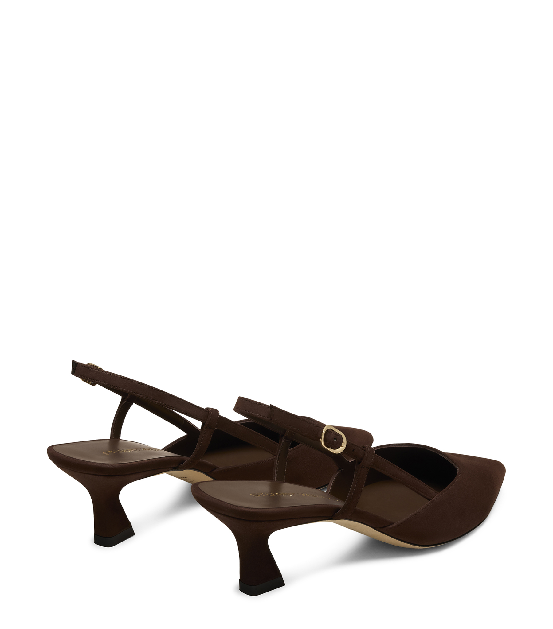  Stuart Weitzman Vinnie 50 Slingback - Woman Slingback Walnut 38 