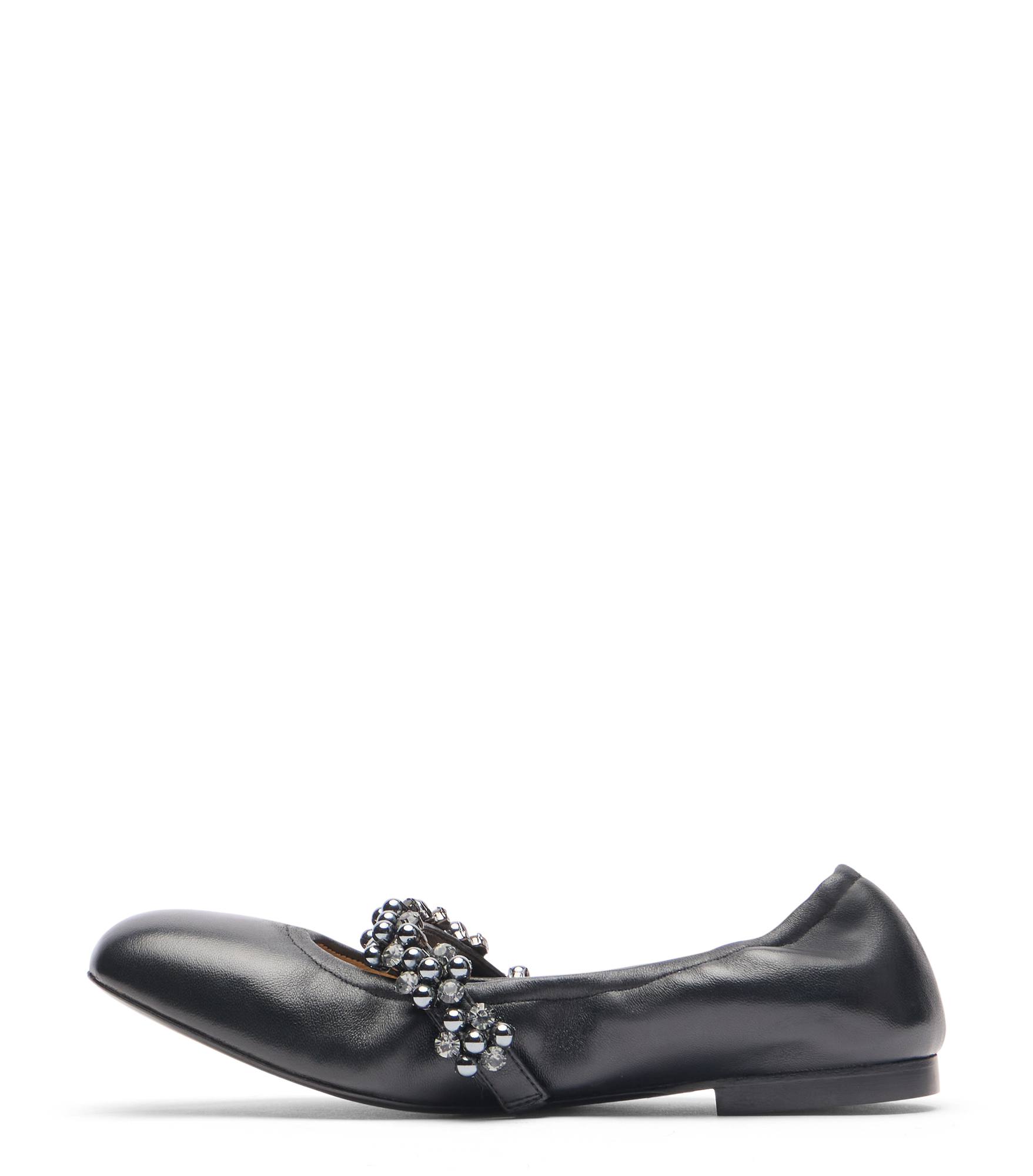  Stuart Weitzman Poppy Ballet Flat - Woman  Black/graphite/black 37.5 