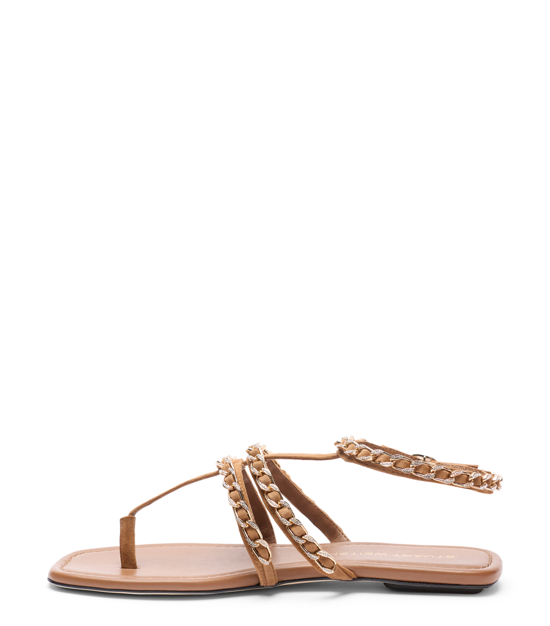 Stuart Weitzman Soluxe Crystal Sandal - Woman Sandals Toasted Almond 36.5 