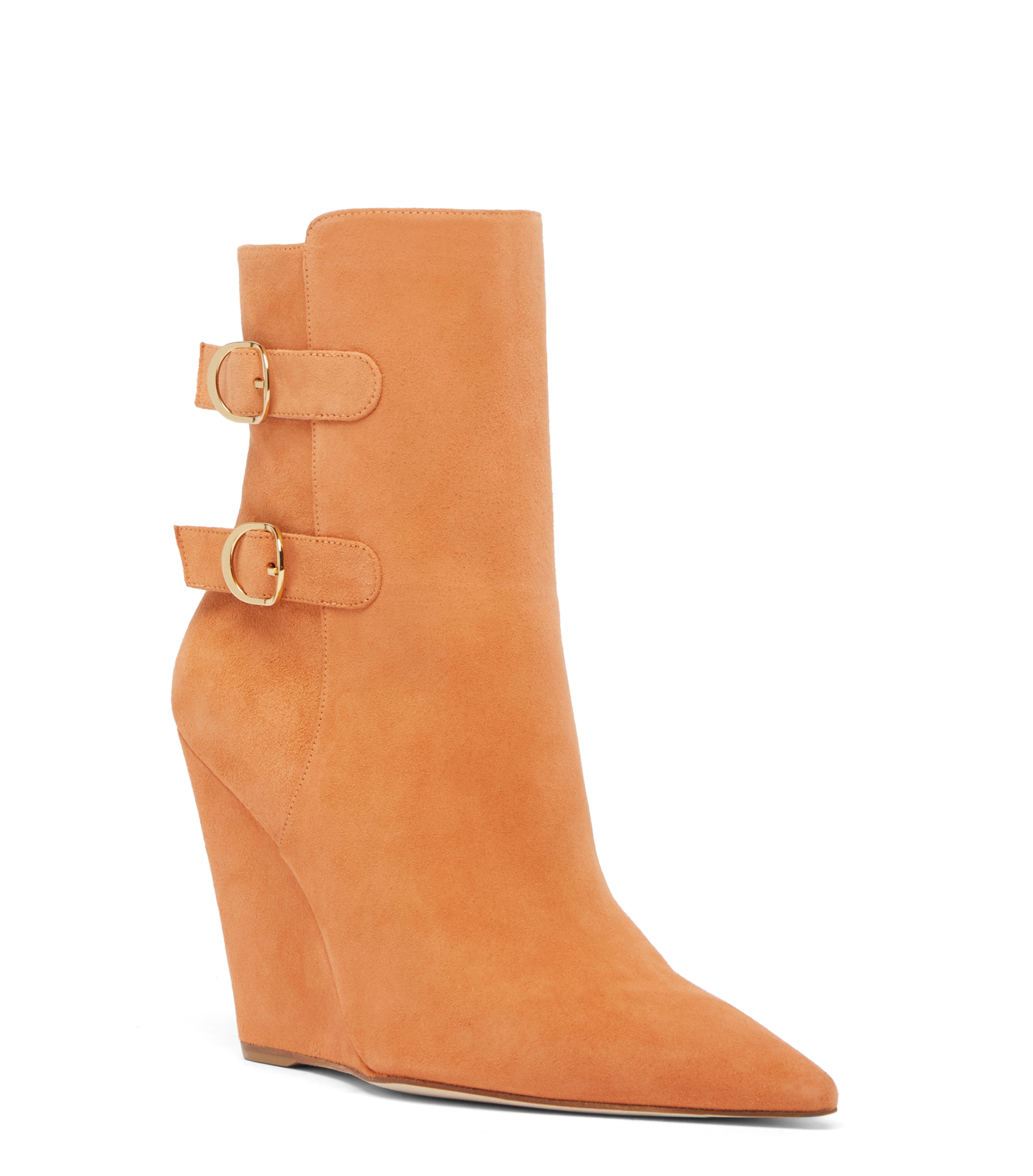  Stuart Weitzman Saloon 100 Wedge Bootie - Frau  Apricot 37,5 