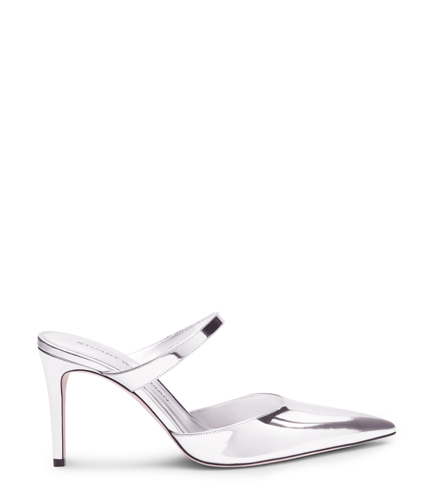Stuart Power Mule 85 - Frau Stiefel Und Stiefeletten Silber 35