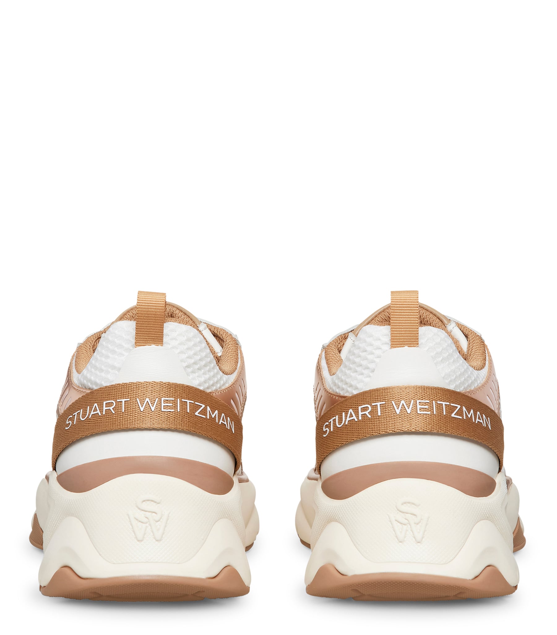  Stuart Weitzman Sw Trainer - Frau Sneakers White/tobacco 41 