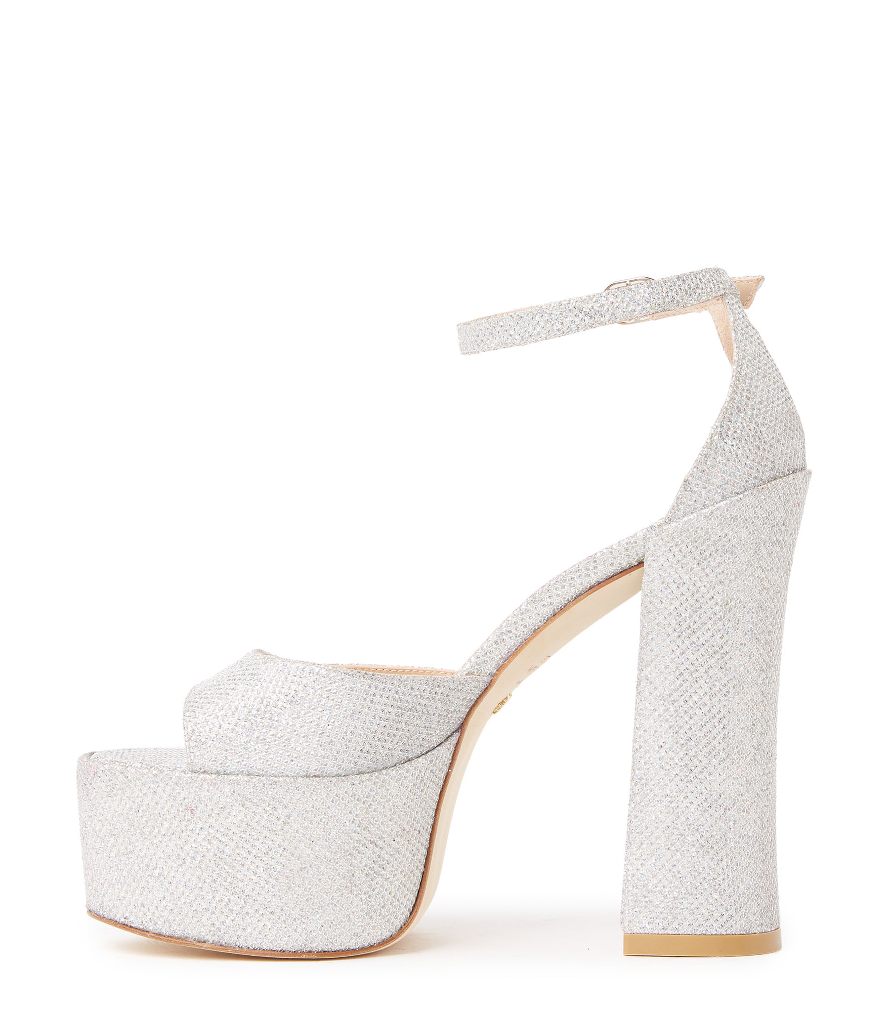  Stuart Weitzman Skyhigh 145 Platform Sandal - Frau Sandalen Und Keilabsatzschuh Crystal 40.5 