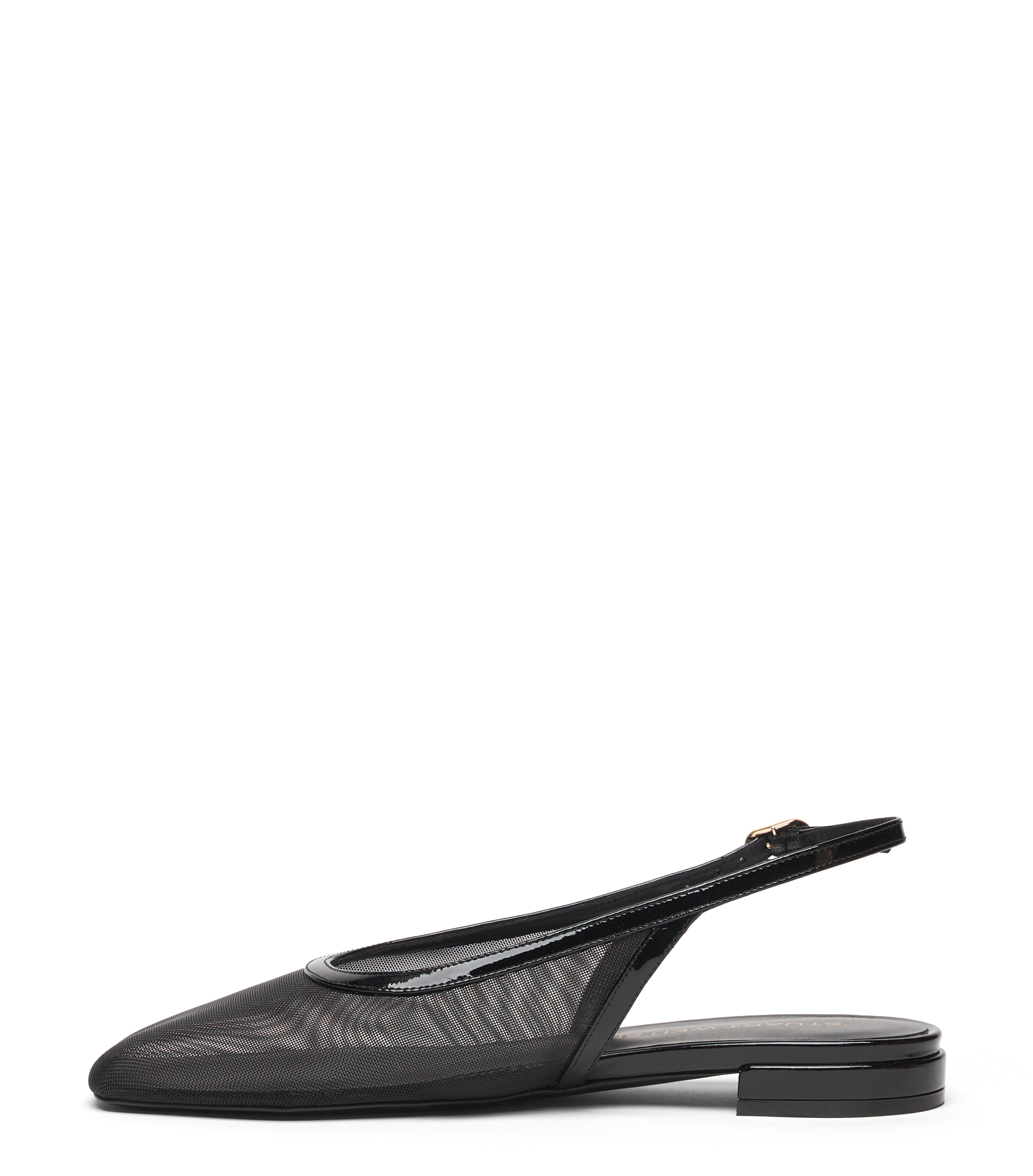  Stuart Weitzman Bareitall Slingback - Woman Slingback Black 37.5 