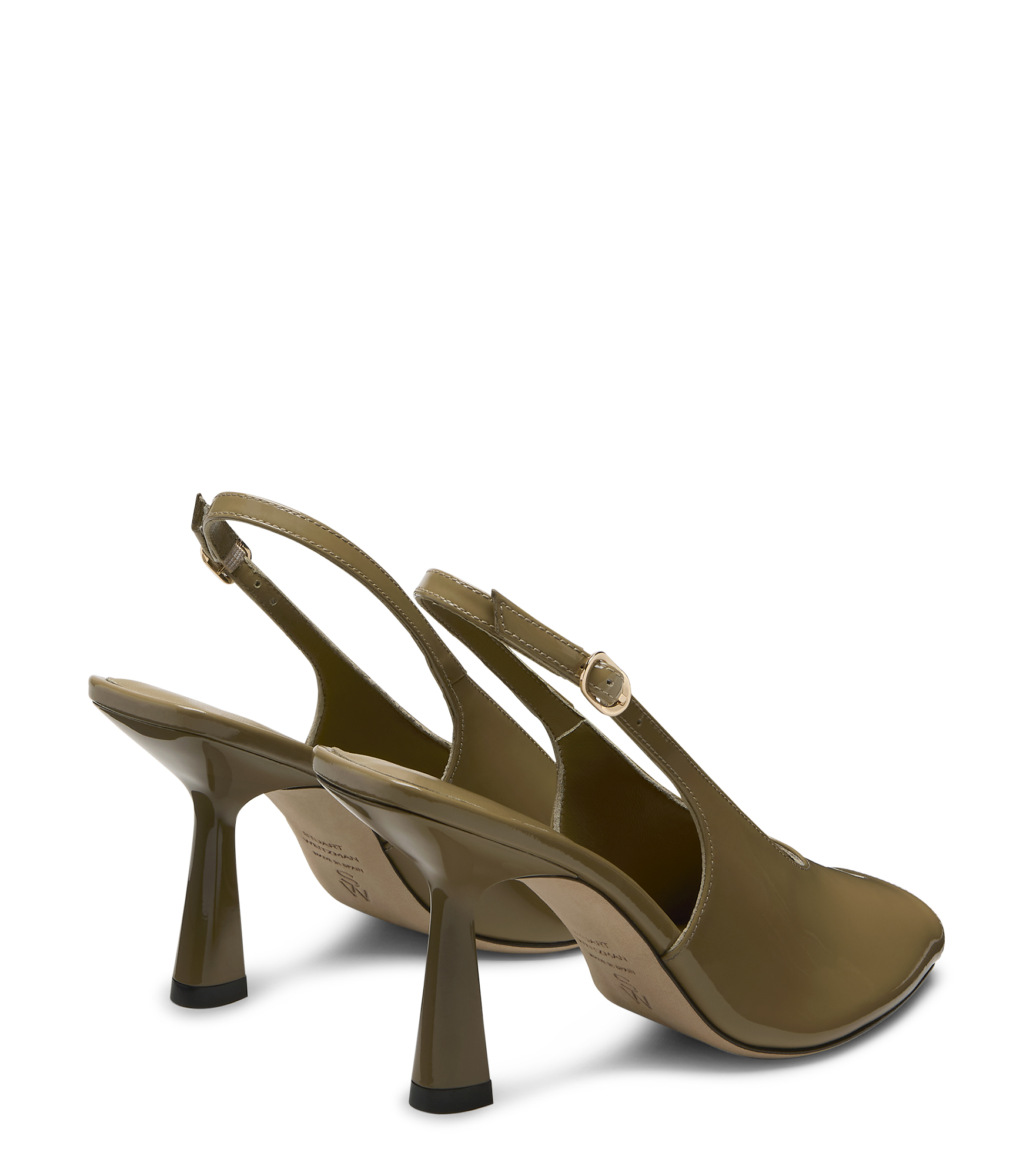  Stuart Weitzman Val Slingback 85 - Woman Slingback Golden Olive 41 