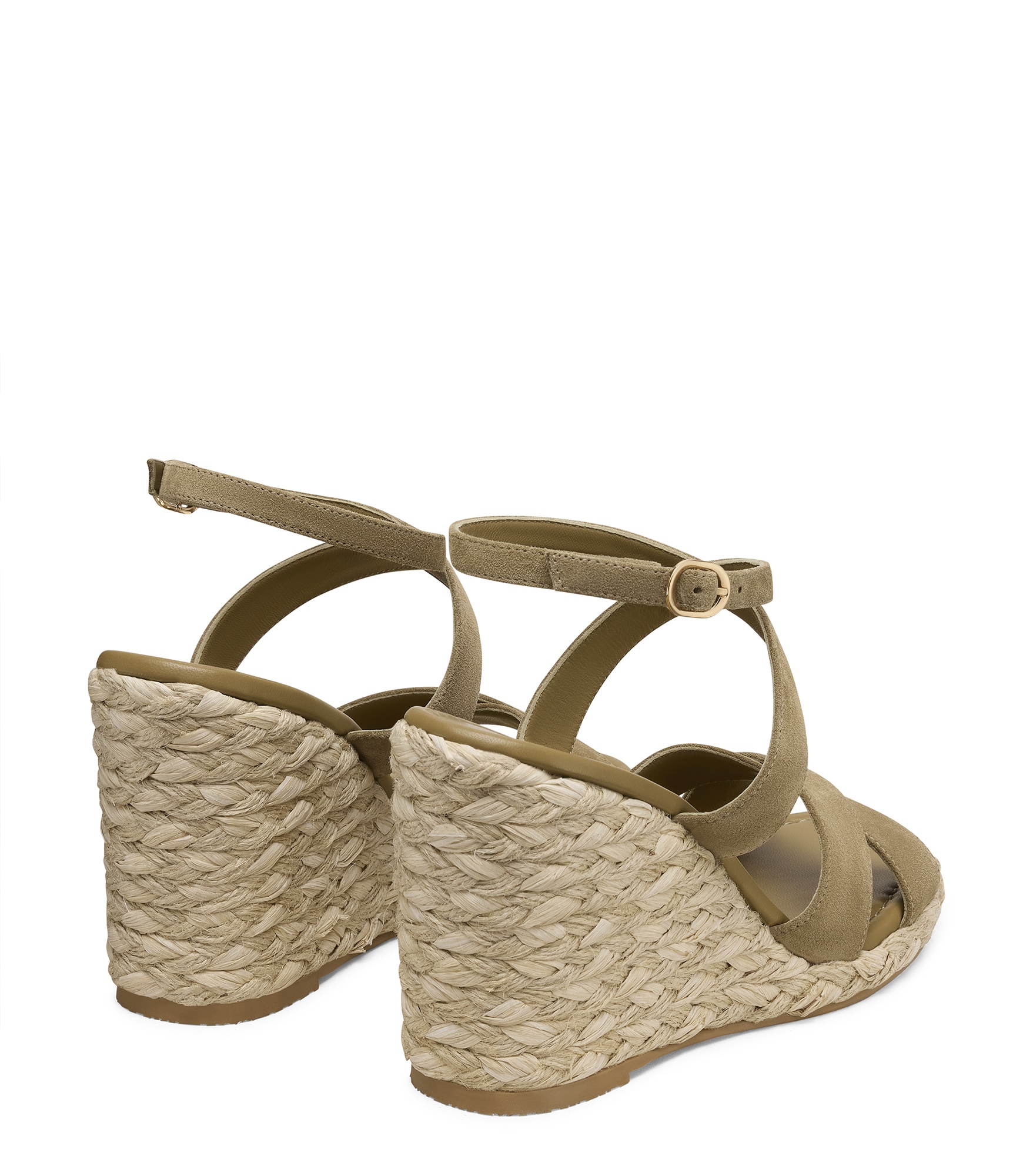  Stuart Weitzman Alyssa Wedge - Woman Wedges And Espadrilles Golden Olive 39 