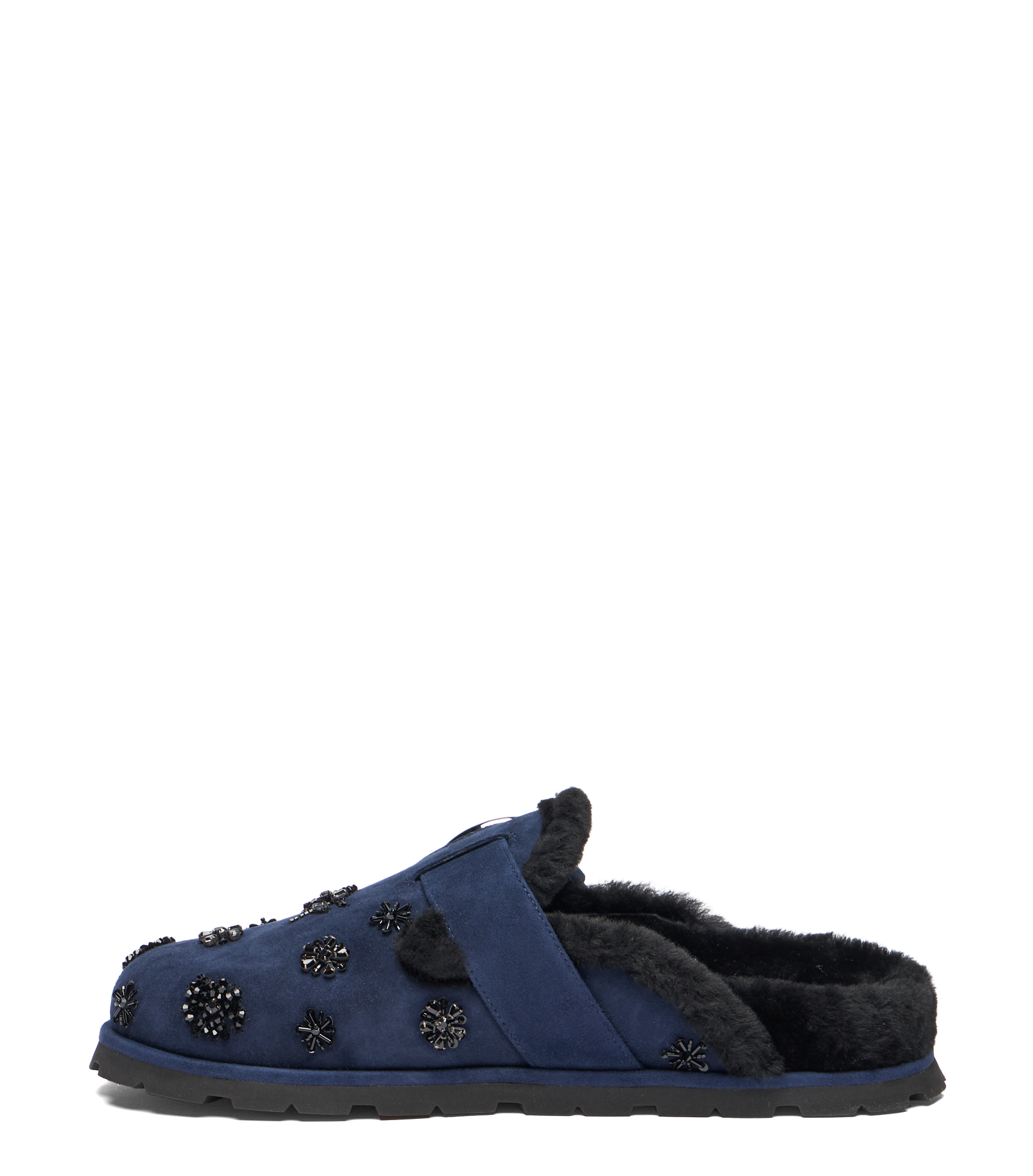  Stuart Weitzman Chrystie Shearling Mule - Frau  Nice Blue/black 38 