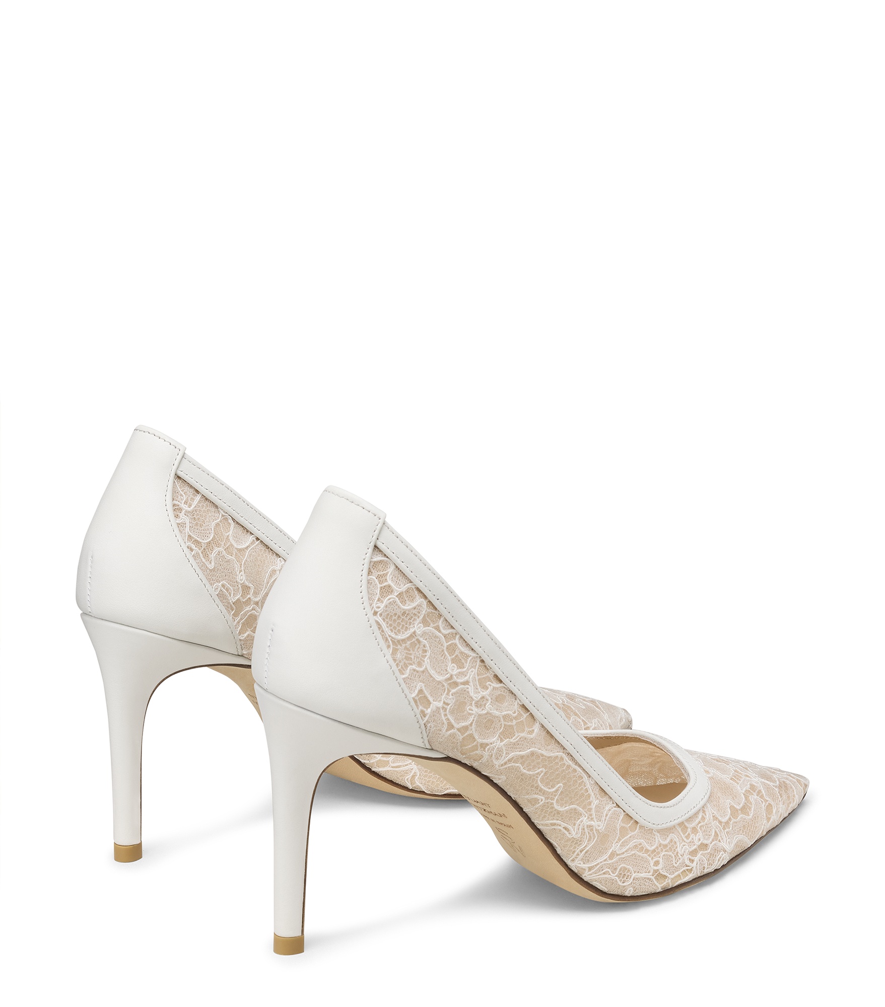  Stuart Weitzman Stuart Power 85 - Frau Pumps Blanco/beige/blanco 40 