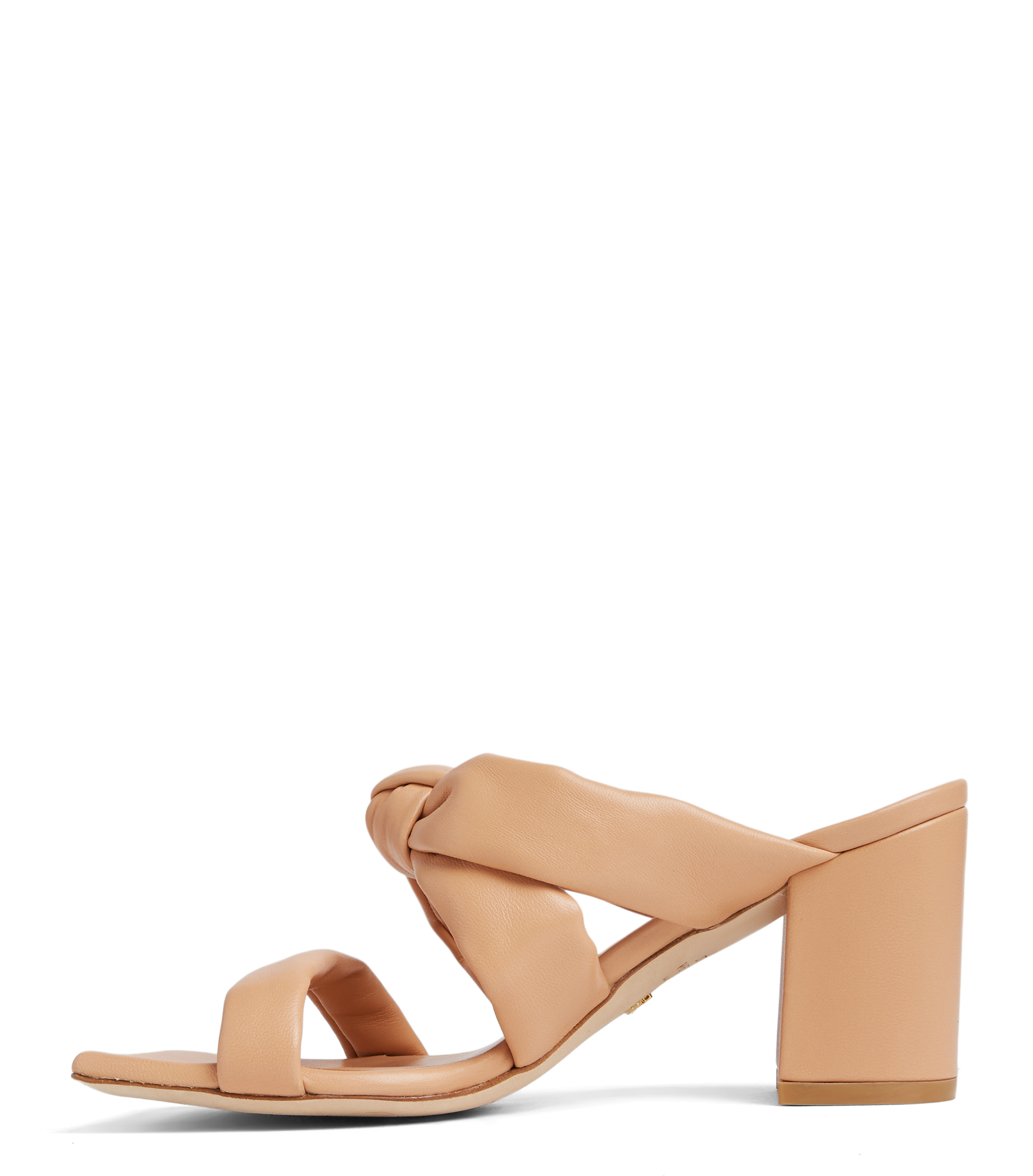  Stuart Weitzman Playa 75 Knot Block Slide - Woman Sandals And Wedges Ginger 38 