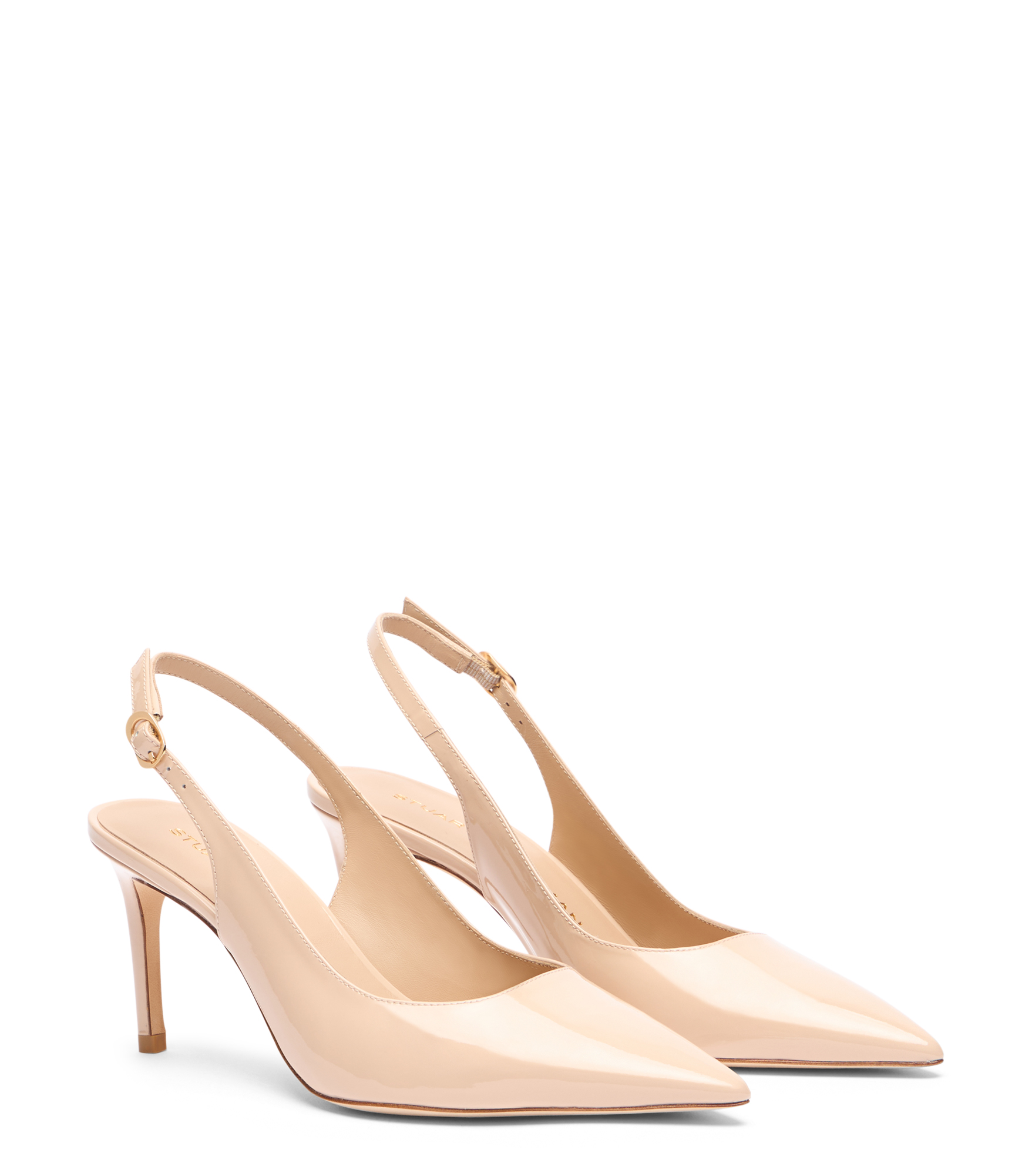  Stuart Weitzman Stuart Power Slingback 75 - Woman Slingback Barely Beige 39.5 