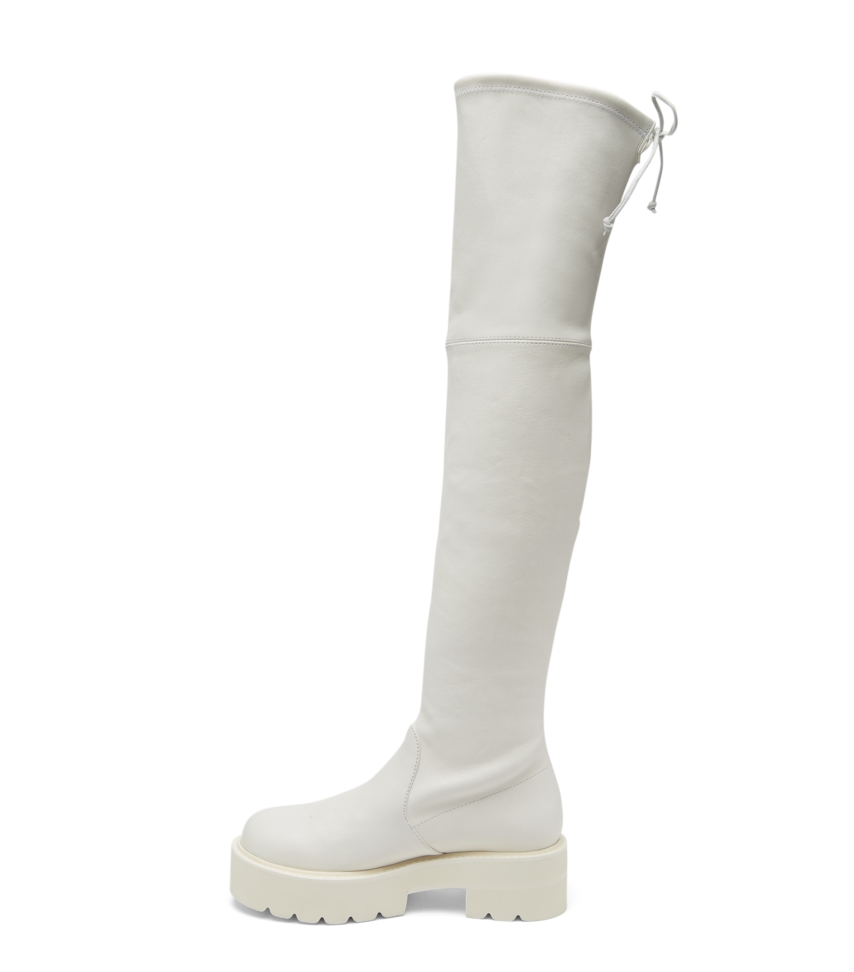  Stuart Weitzman Lowland Ultralift Over-the-knee Boot - Frau  Weiss 37 