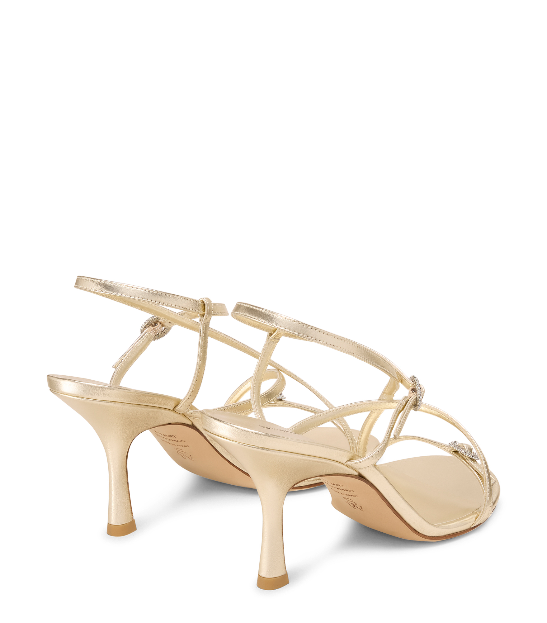  Stuart Weitzman Kensington Strappy Sandal 85 - Woman Sandals Light Gold 39 
