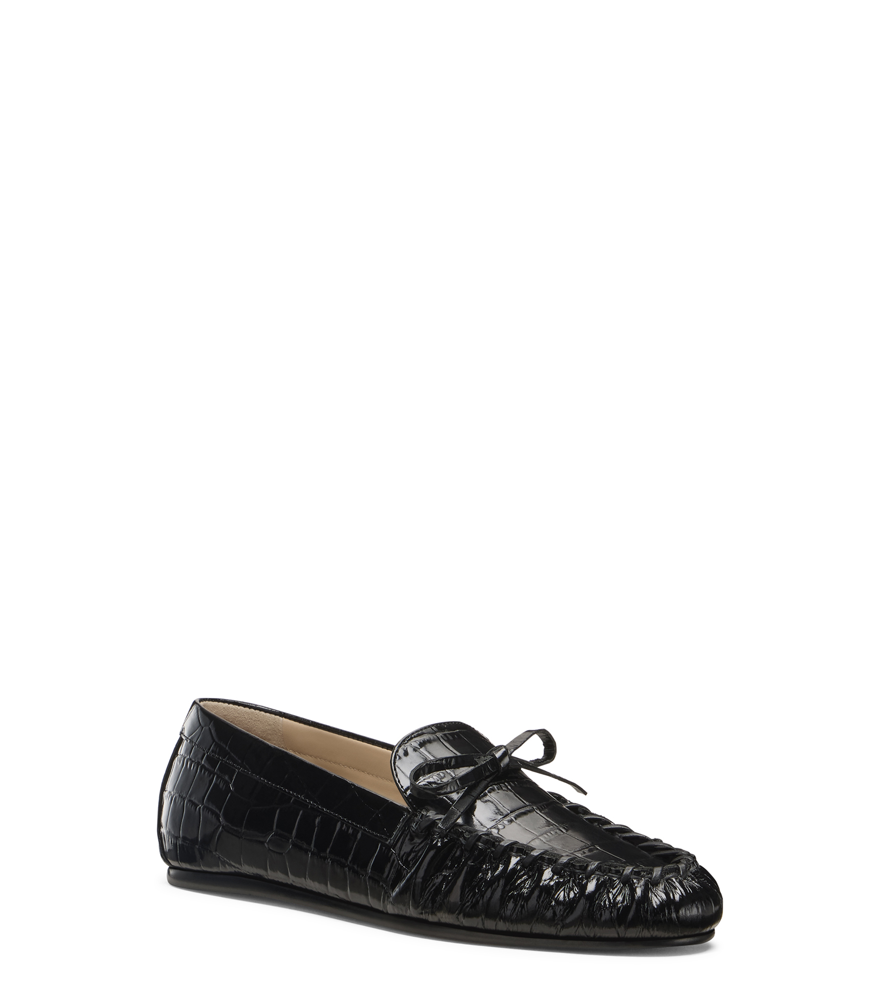  Stuart Weitzman Britt Bow Loafer - Frau Loafer Und Flache Schuhe Black 38 