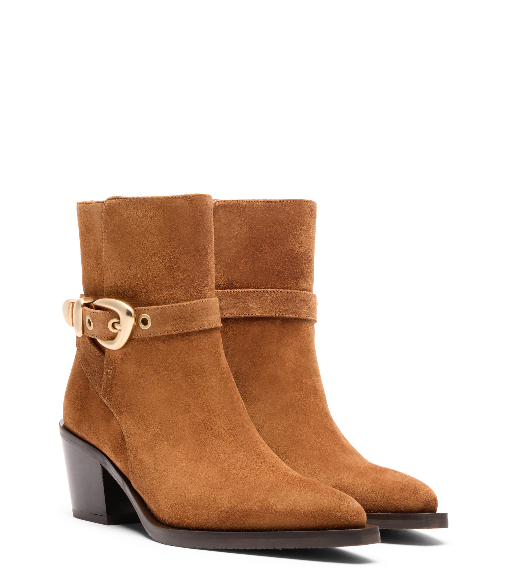  Stuart Weitzman Maven Western Bootie - Frau  Doe/dark Brown 38 