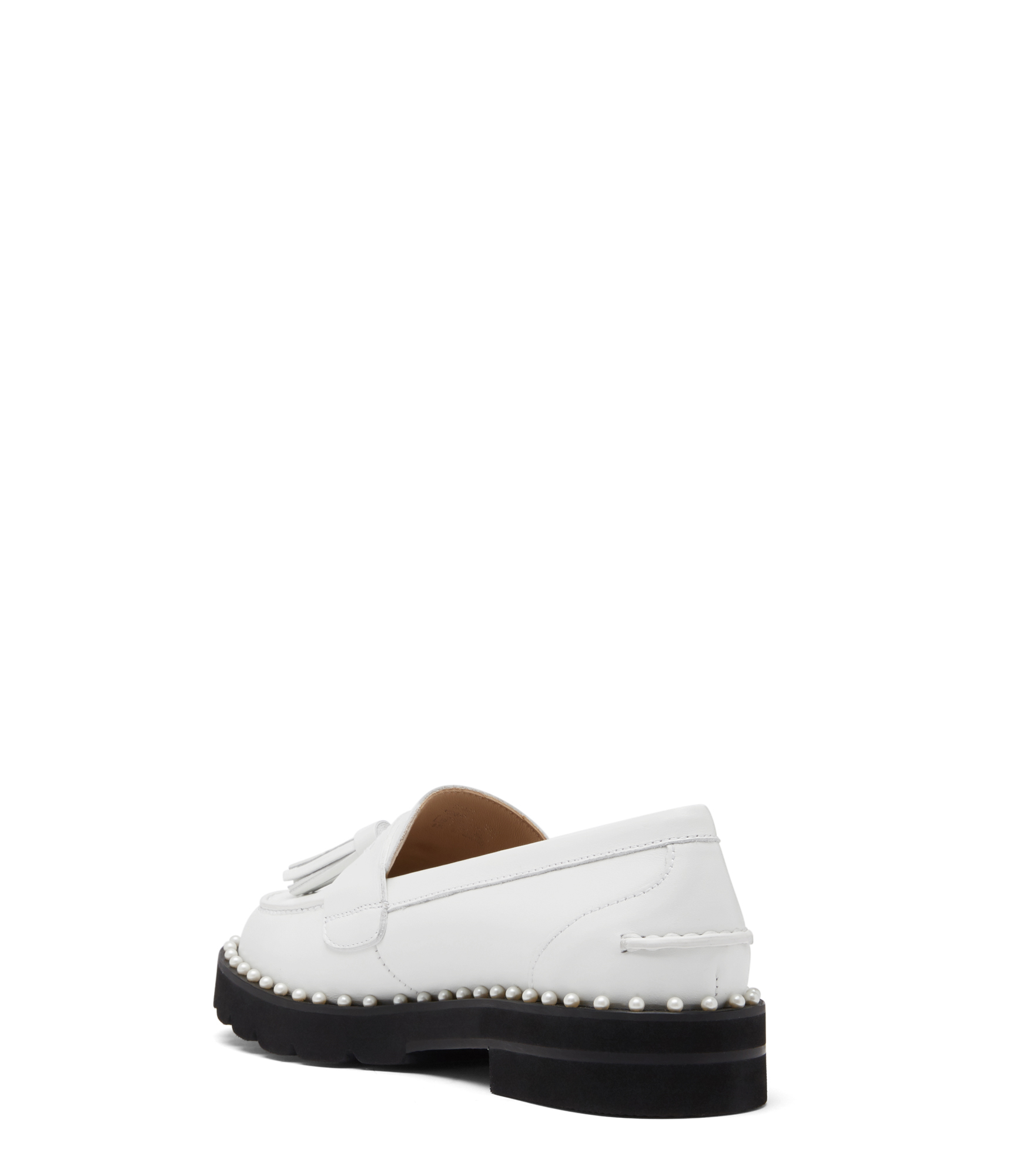  Stuart Weitzman Mila Lift Pearl Loafer - Frau  Weiss 36.5 