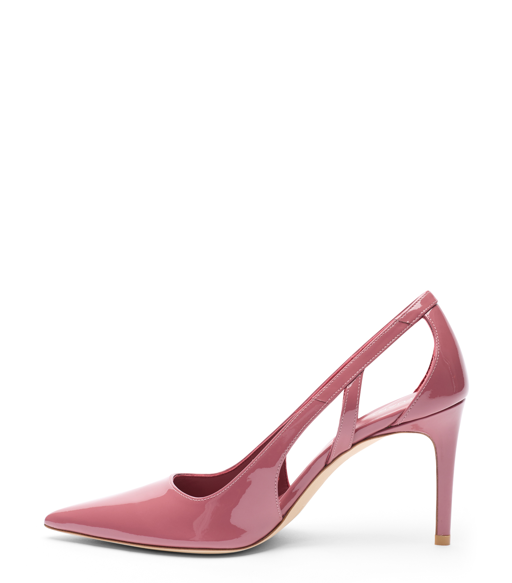  Stuart Weitzman Stuart Power Cutout 85 - Woman Pumps Dusty Berry 39.5 