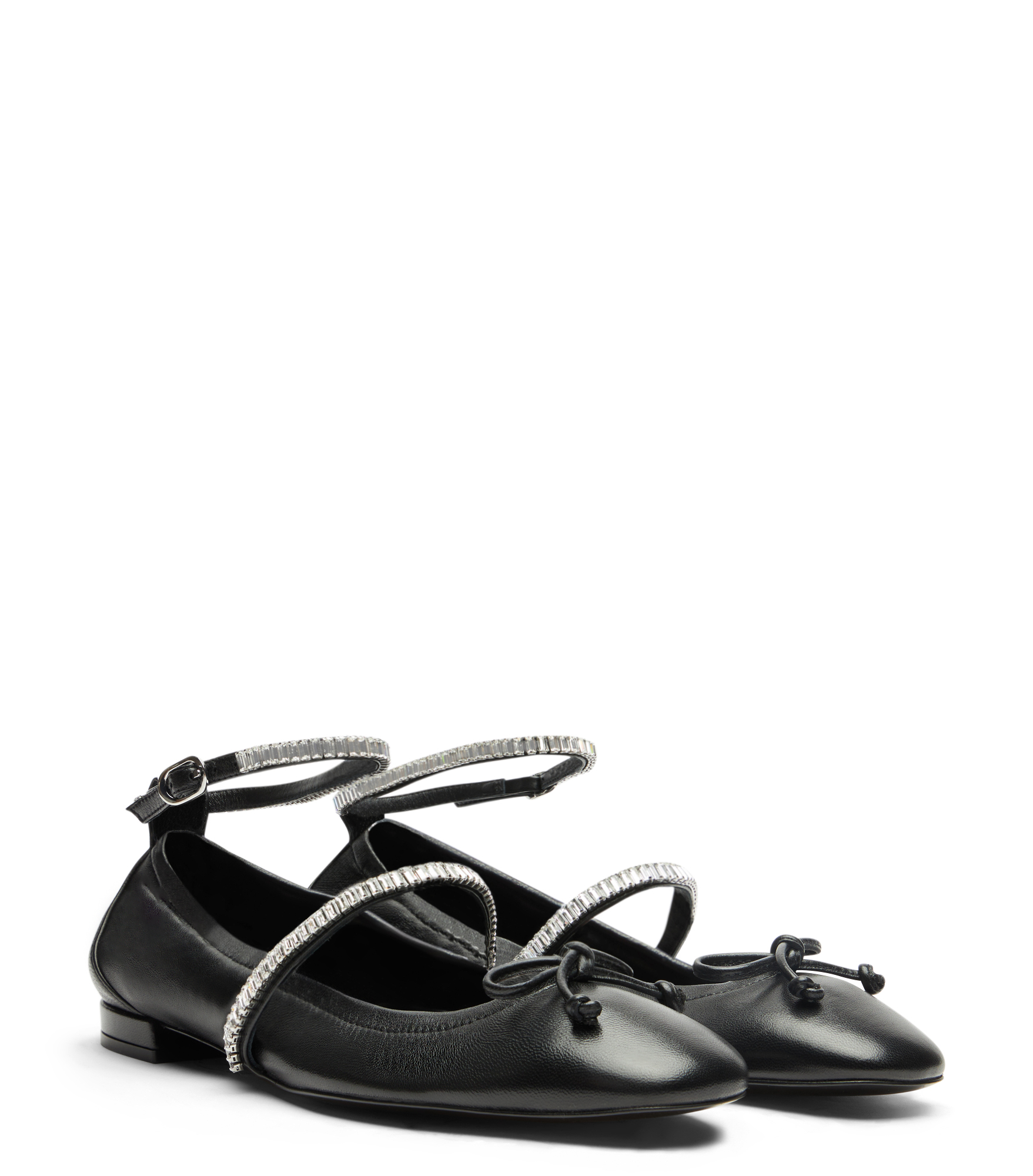  Stuart Weitzman Stefanie Ballet Flat - Woman  Black/clear 40 