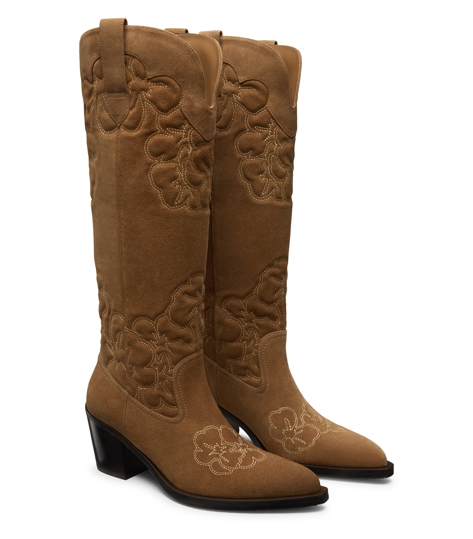  Stuart Weitzman Felix Boot - Woman  Doe/dark Brown 37.5 