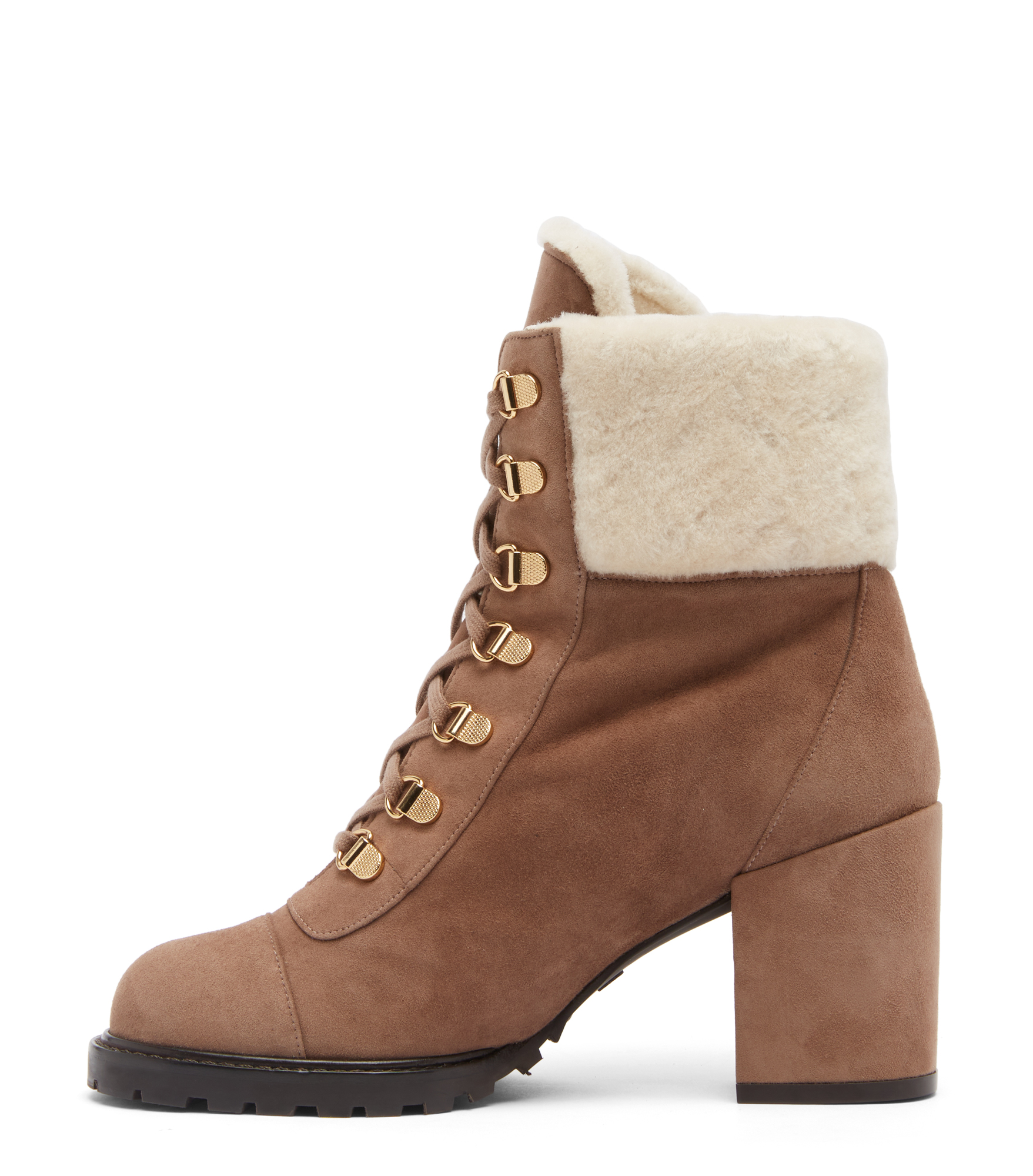  Stuart Weitzman Kolbie Ii Block Chill Bootie - Woman  Taupe 39.5 