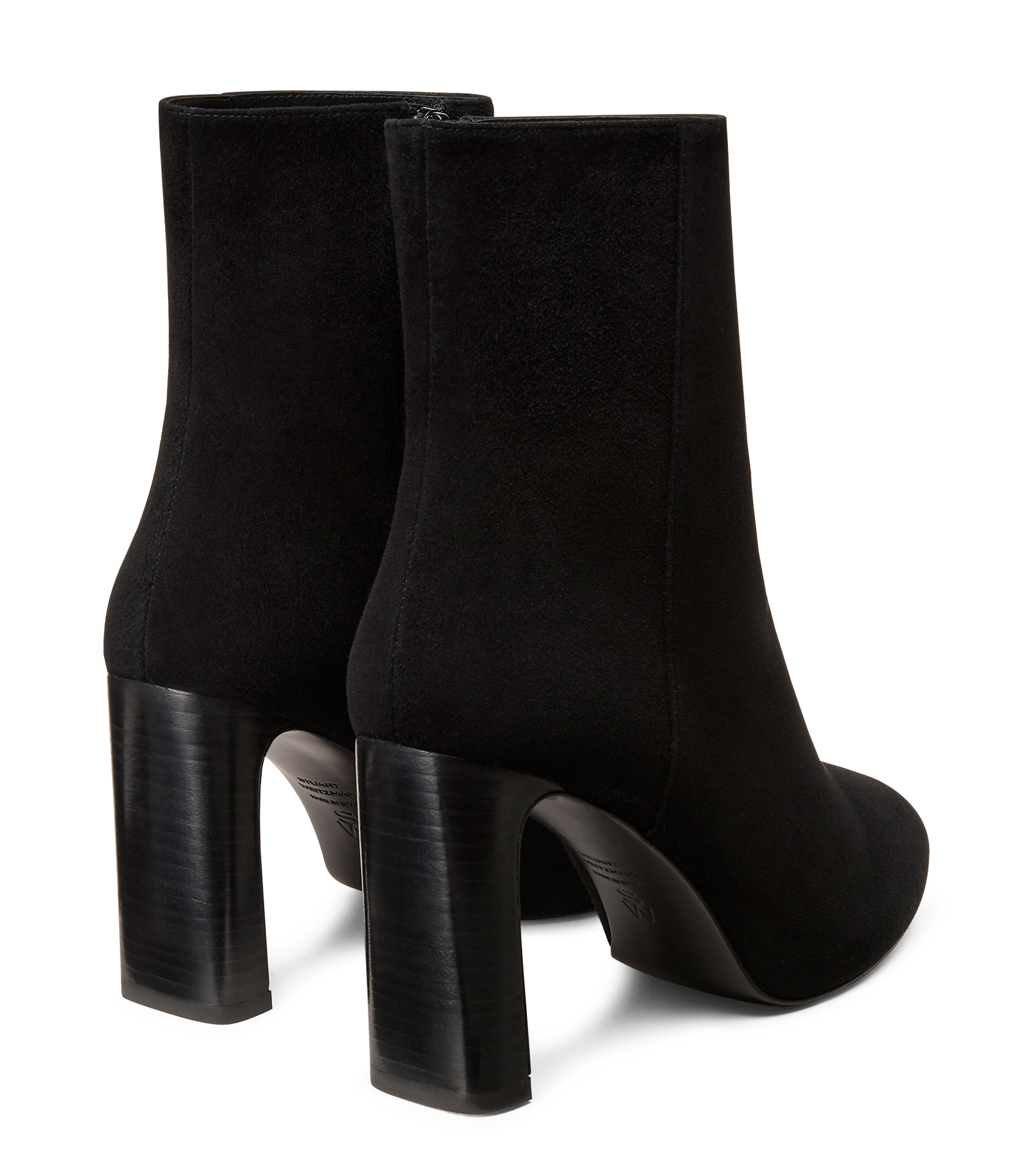  Stuart Weitzman Babette Platform Zip Bootie - Frau Stiefel Und Stiefeletten Black 39.5 