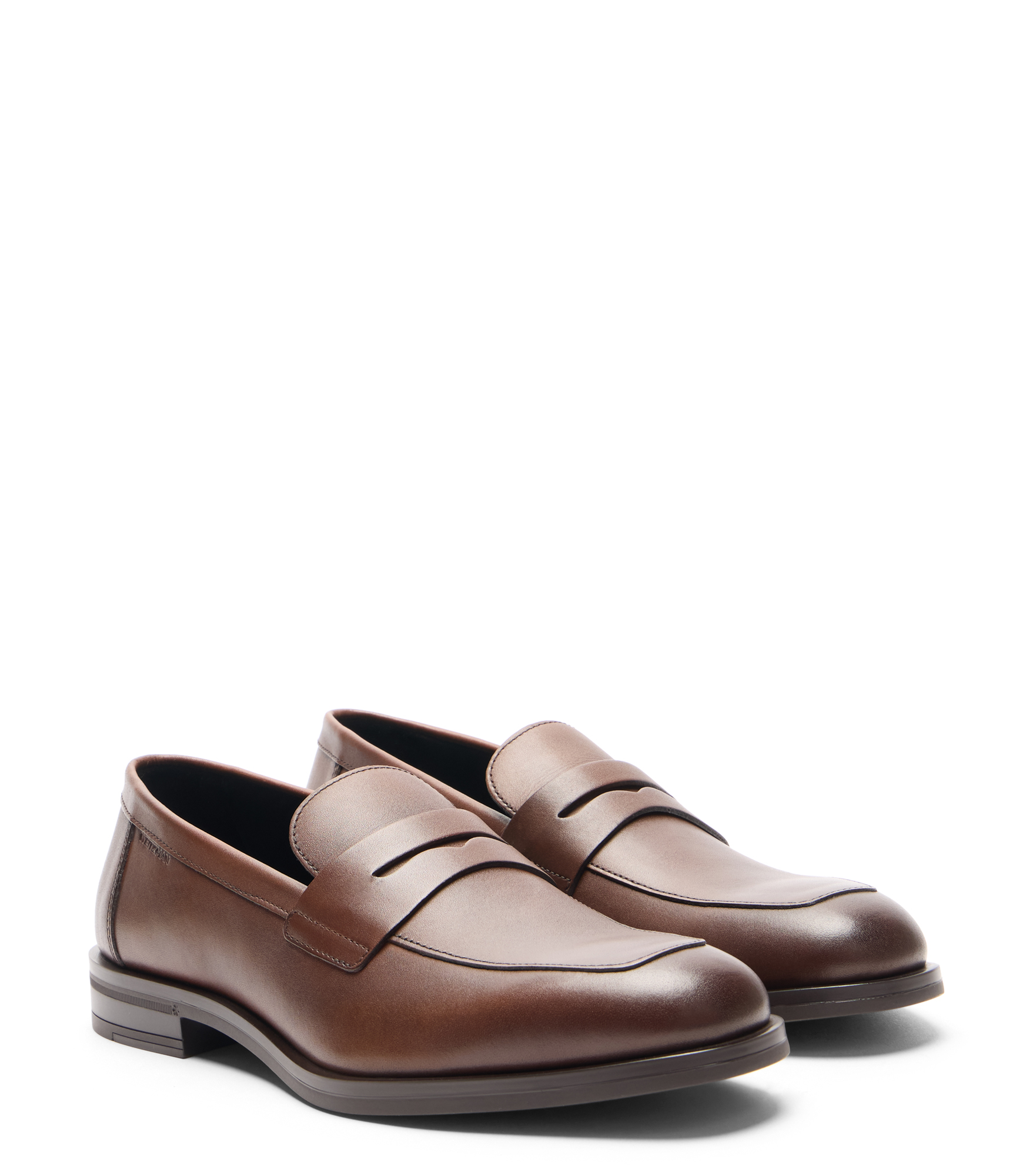  Stuart Weitzman Sw Club Classoc Penny Loafer - Man  Brown 41 
