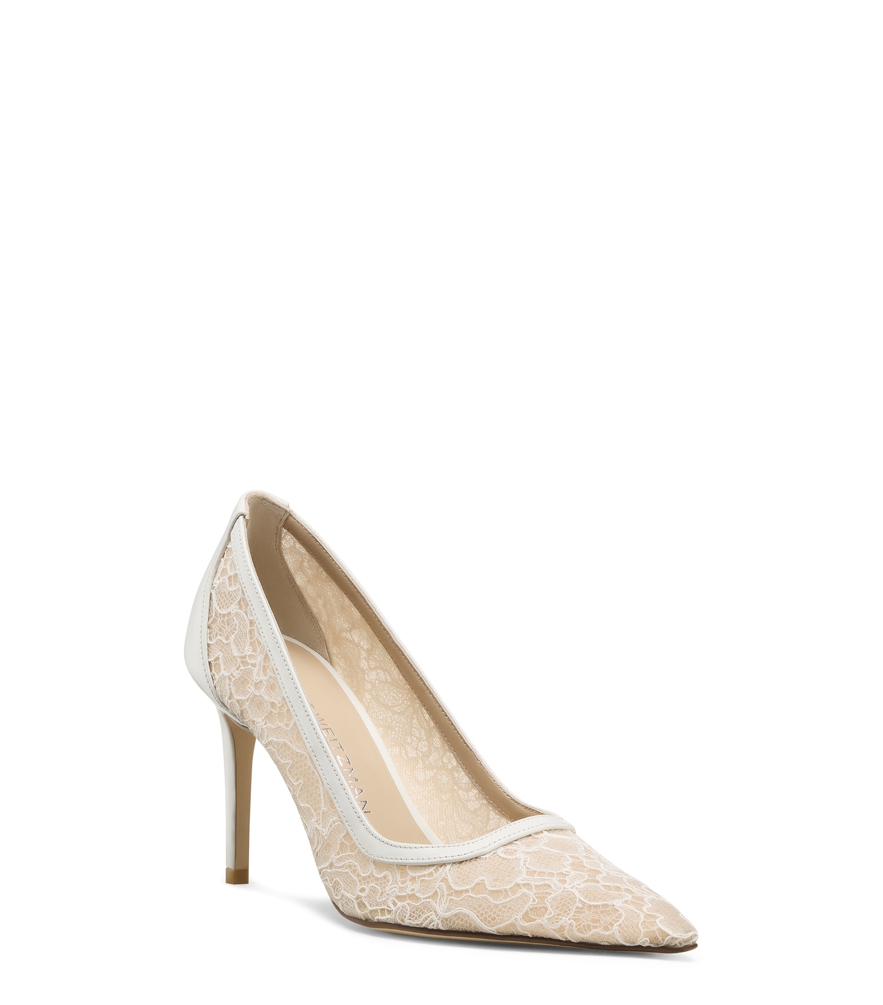  Stuart Weitzman Stuart Power 85 - Frau Pumps Blanco/beige/blanco 40 