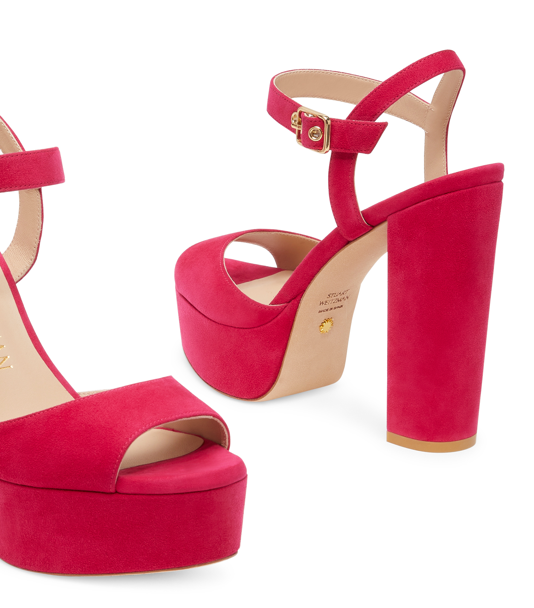  Stuart Weitzman Ryder 95 Platform Sandal - Frau Sandalen Und Keilabsatzschuh Azalea 38 