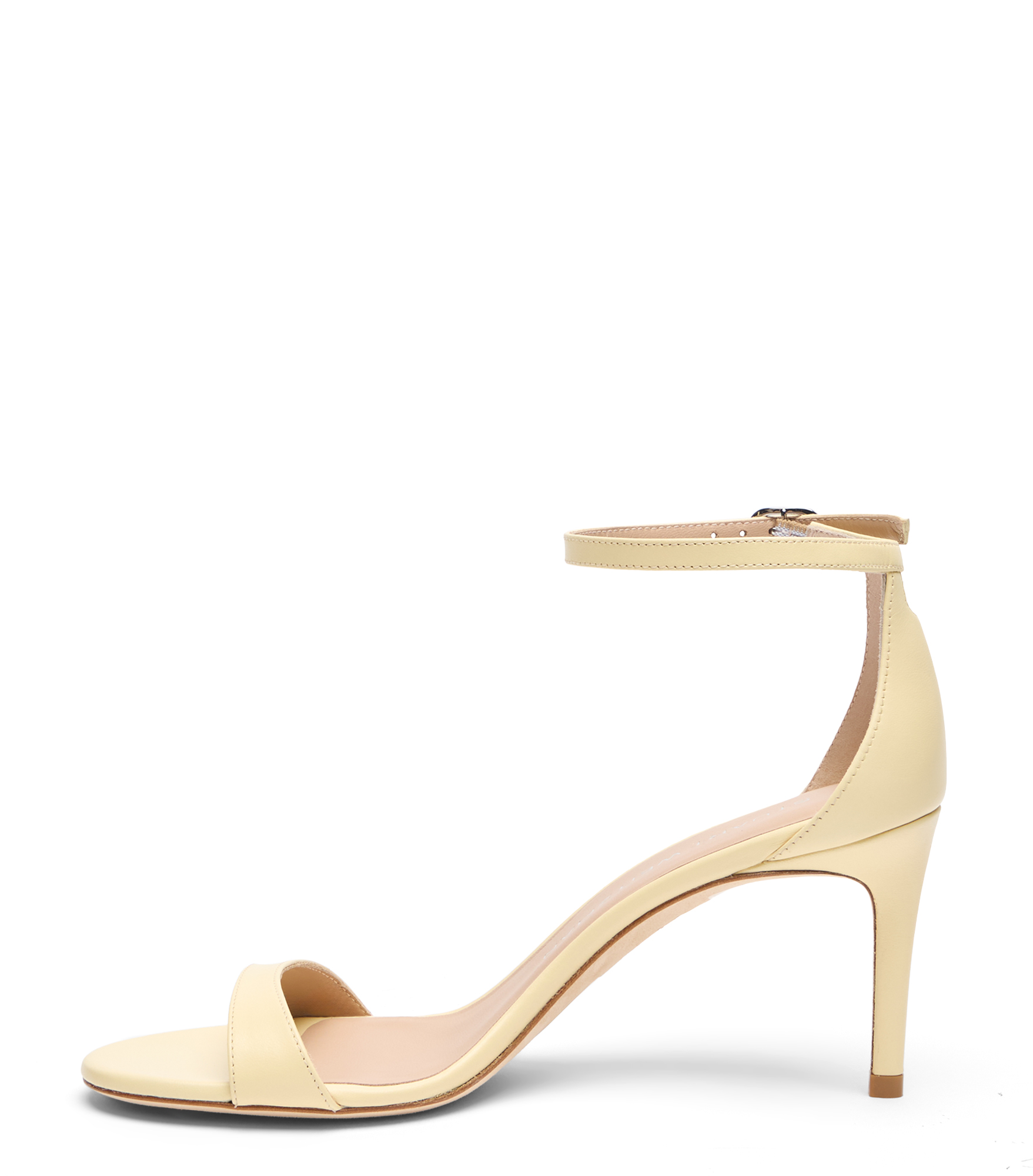  Stuart Weitzman Nudist Ii Sandal 75 - Woman  Lemon Chiffon 37.5 