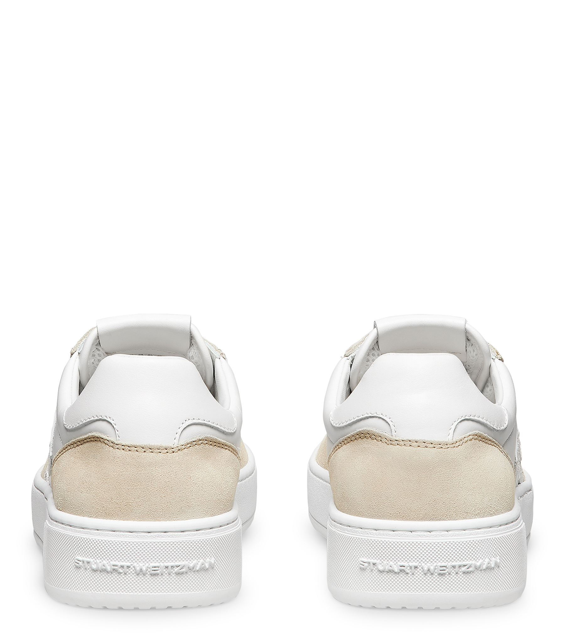  Stuart Weitzman Sw Courtside Monogram Sneaker - Frau Sneakers White/light Beige 35 