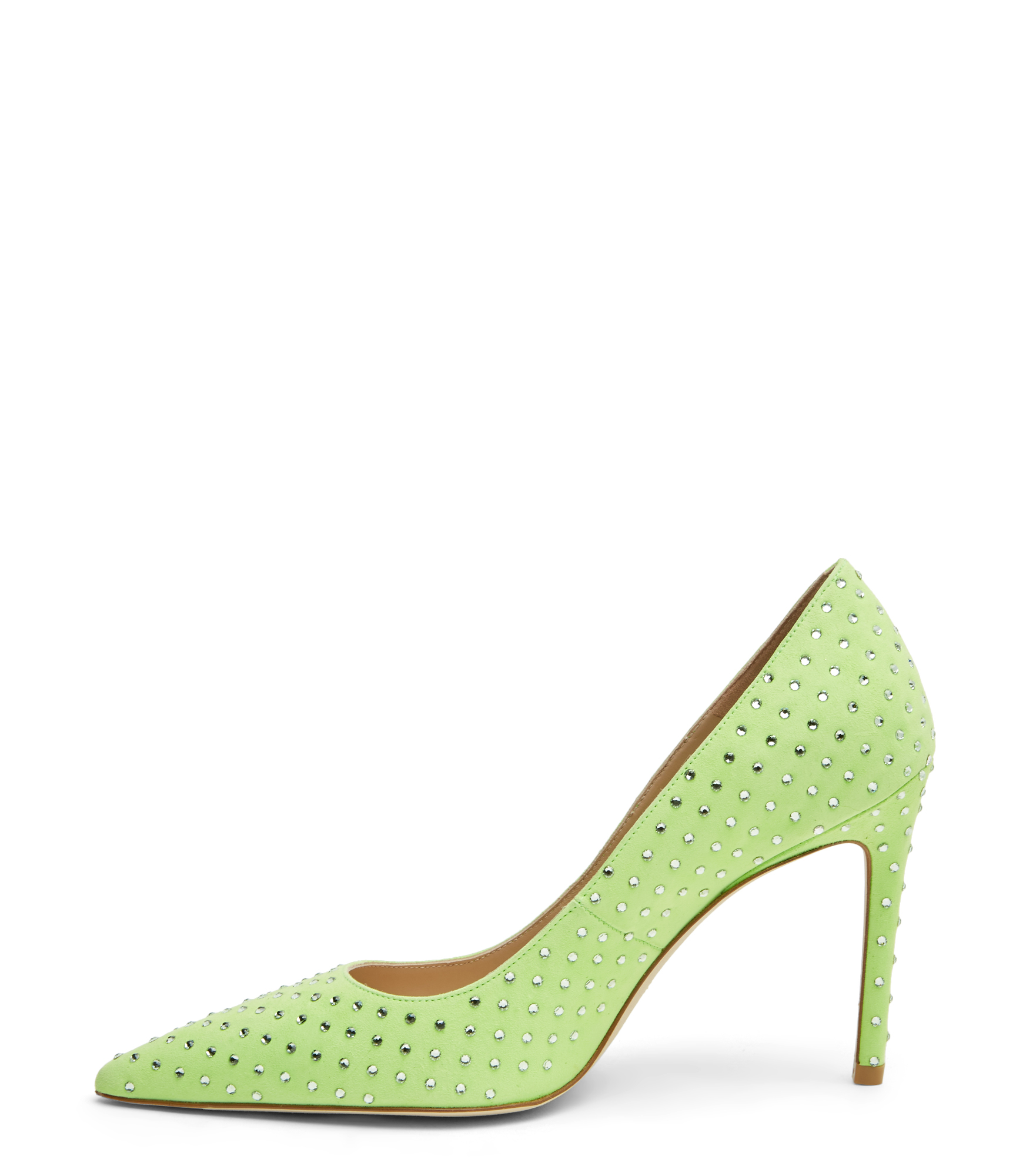  Stuart Weitzman Stuart Shine 100 Pump - Woman  Neon Chartreuse/chrysolite 38.5 