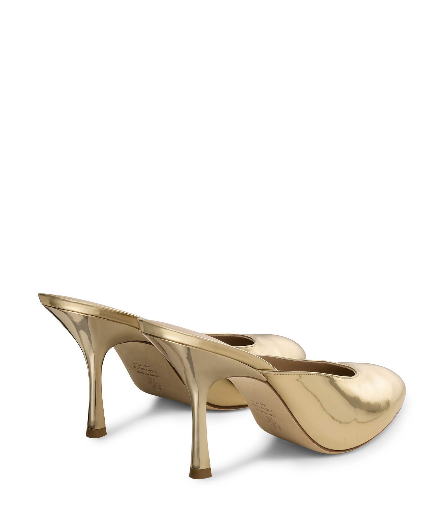  Stuart Weitzman Madison Mule 85 - Frau Sandalen Platino 37.5 
