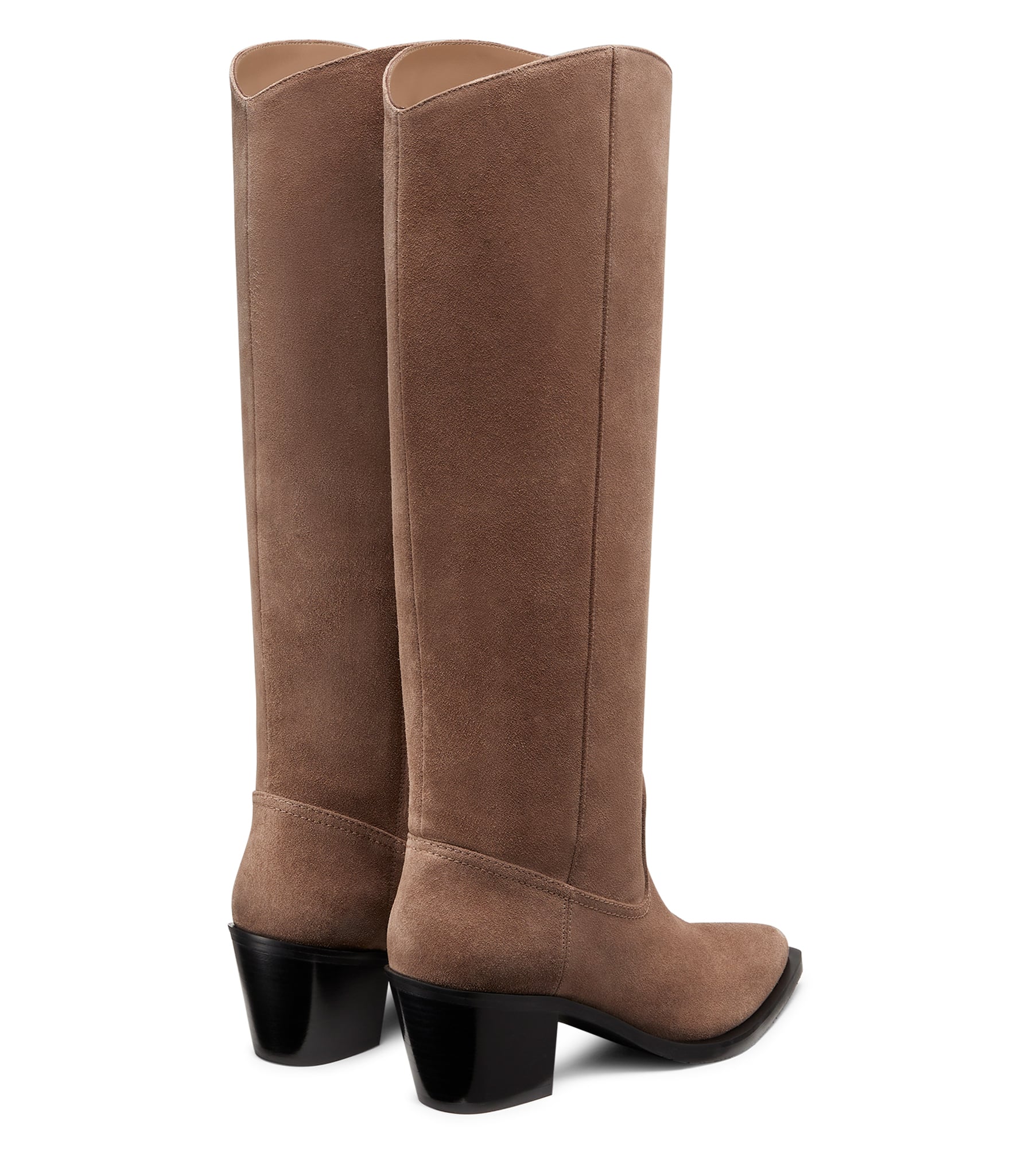  Stuart Weitzman Tate Boot - Woman  Taupe/black 38.5 