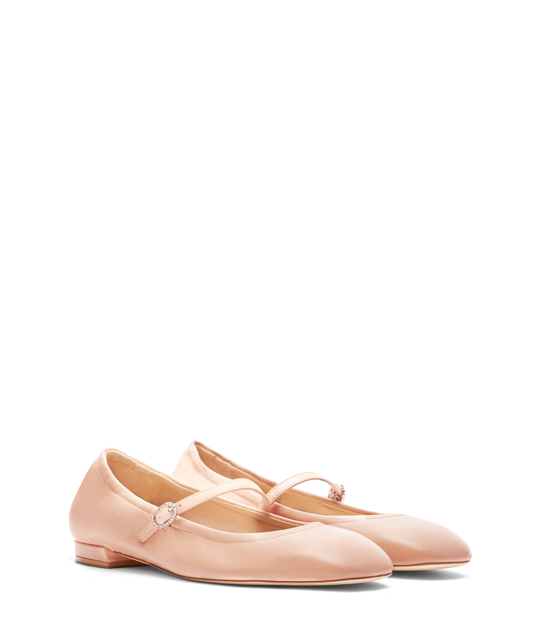  Stuart Weitzman Claris Ballet Flat - Woman  Poudre 40 