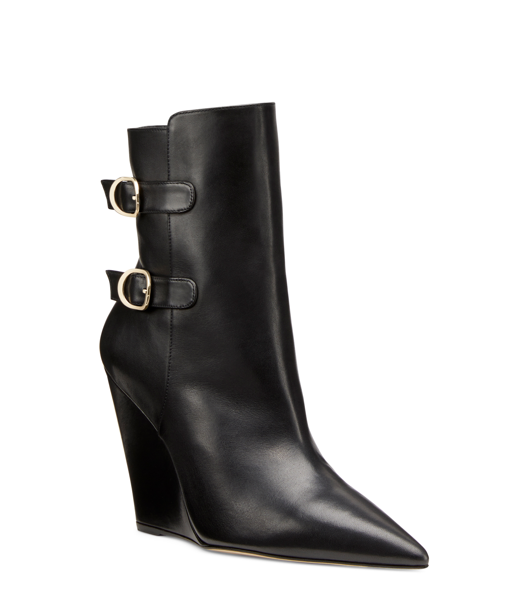  Stuart Weitzman Saloon 100 Wedge Bootie - Frau  Schwarz 35 