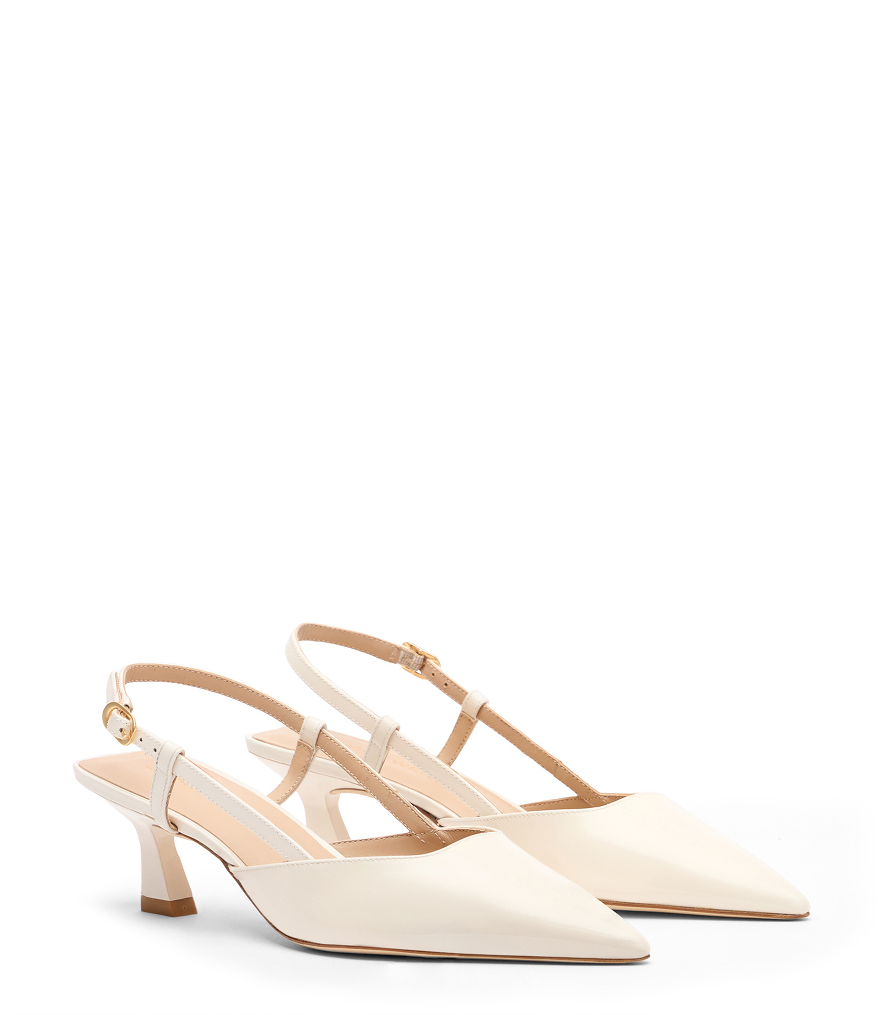  Stuart Weitzman Vinnie 50 Slingback - Woman Slingback Cream 35 