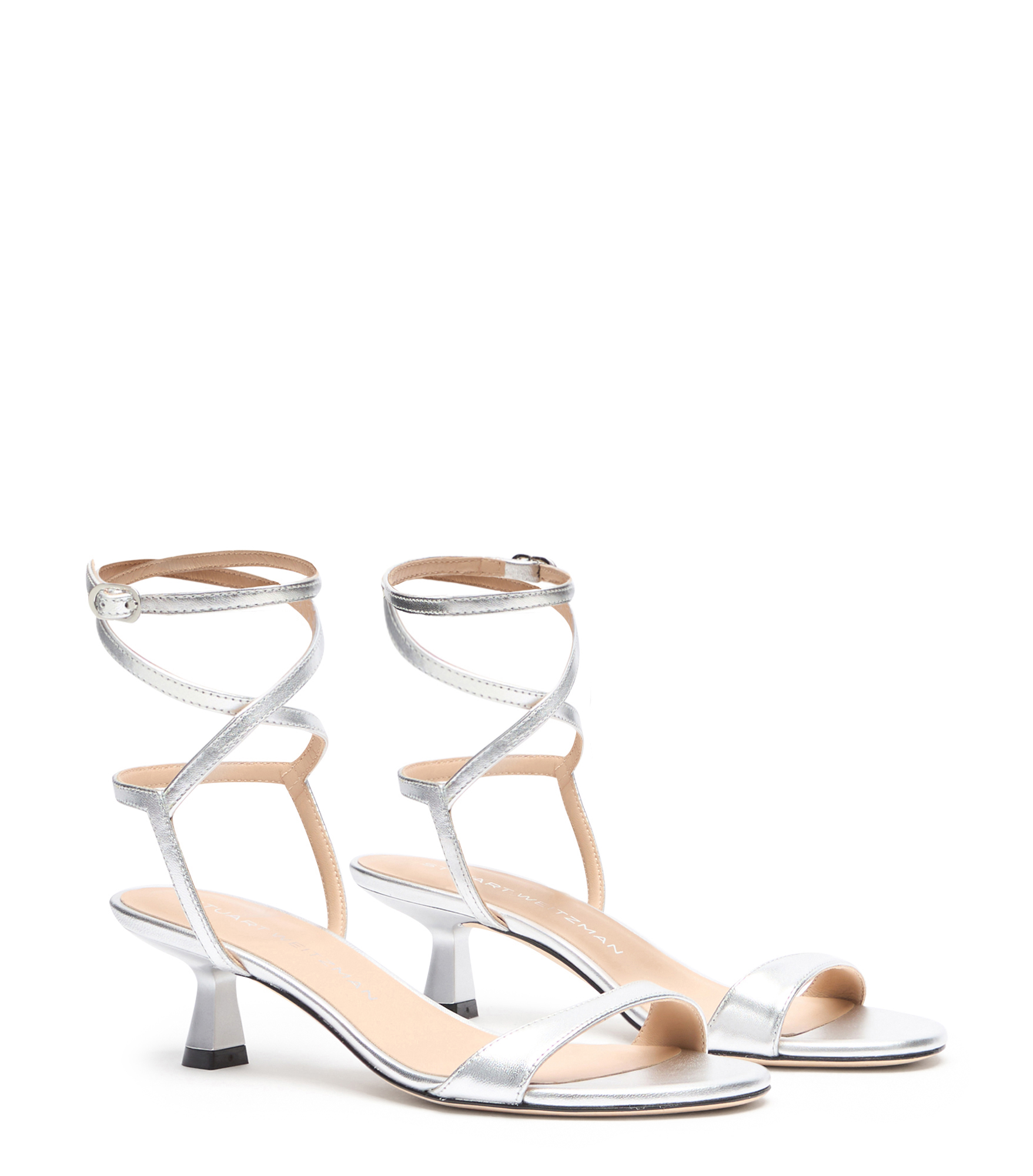  Stuart Weitzman Nudist Wrap 50 - Mujer  Silver 36 