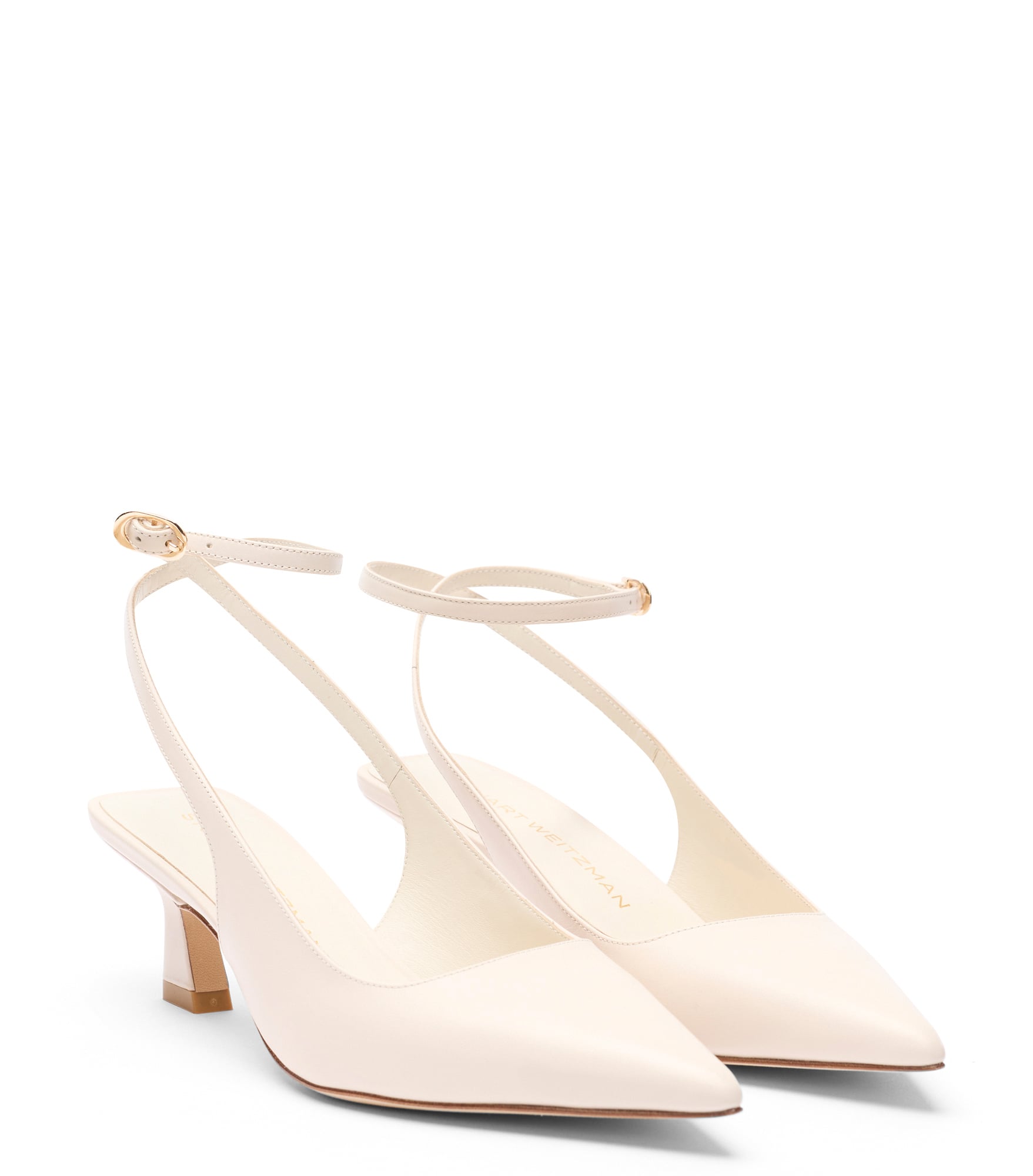  Stuart Weitzman Vinnie 50 Strap Pump - Woman Pumps Linen 40 