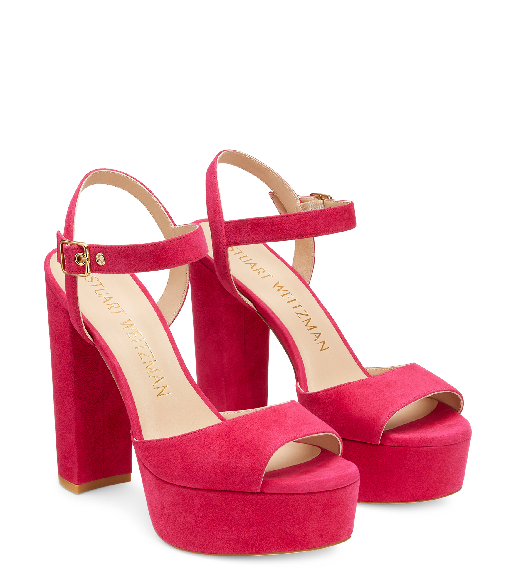  Stuart Weitzman Ryder 95 Platform Sandal - Frau Sandalen Und Keilabsatzschuh Azalea 38 
