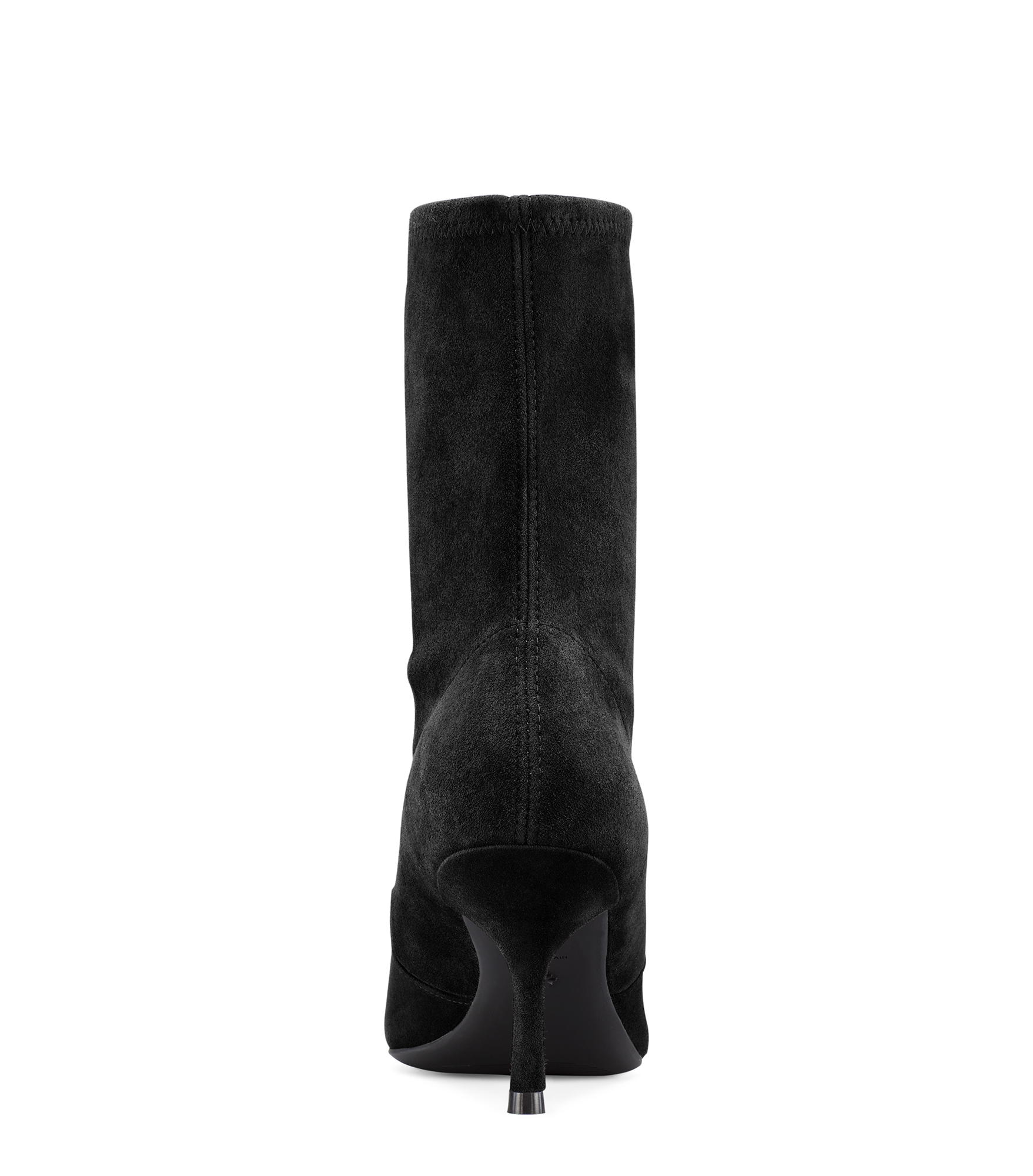 stuart weitzman black wren 75 suede heeled ankle boots